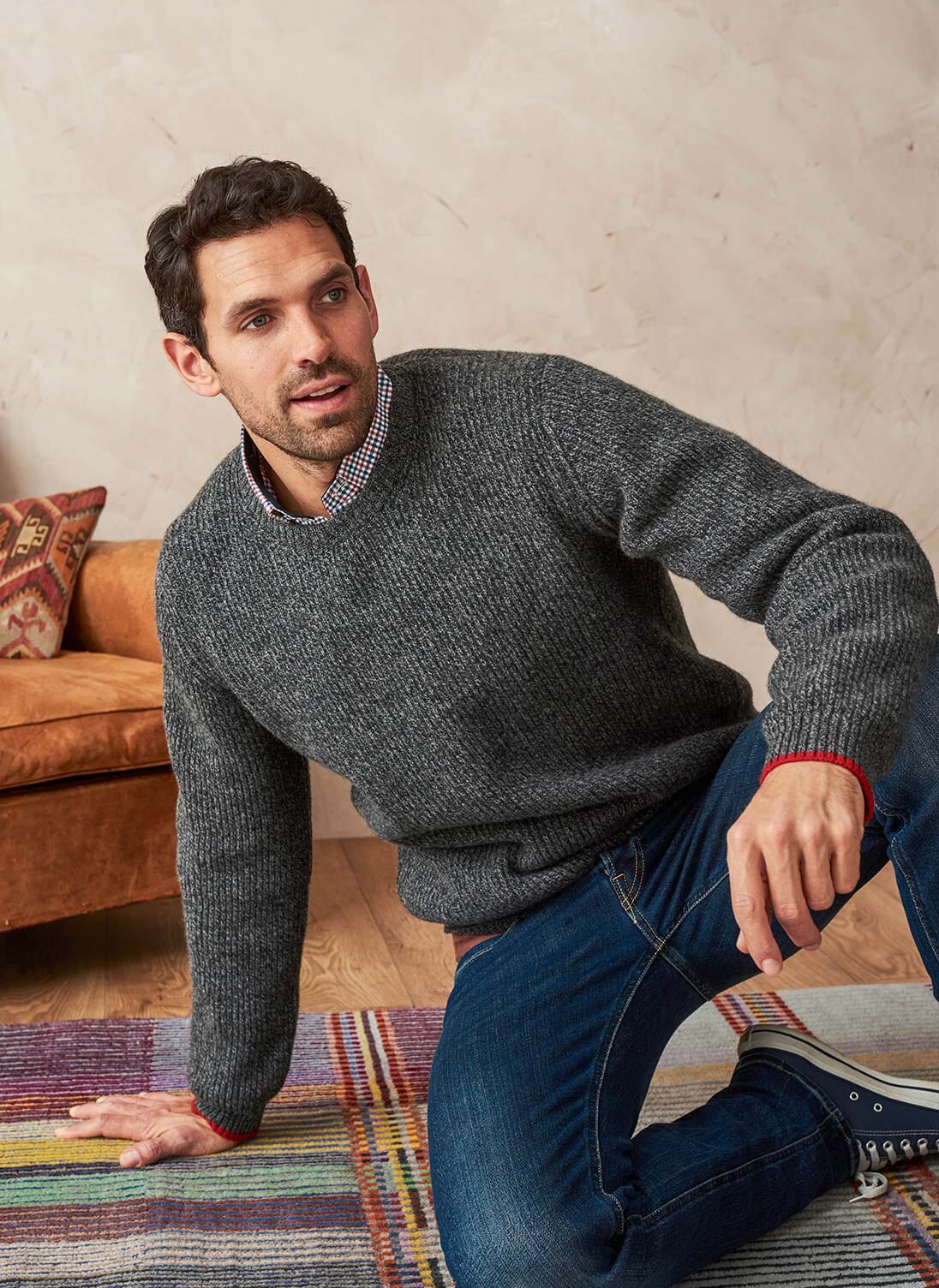 Brora mens clearance cashmere jumper