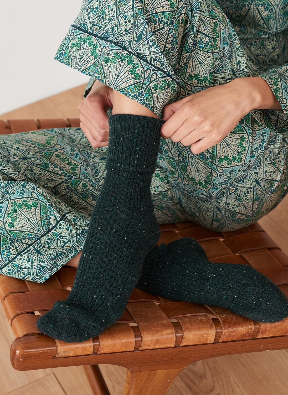 Pine Cashmere Donegal Socks Women's Cashmere Socks Brora