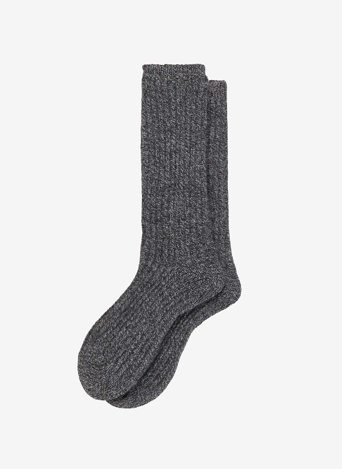 Steel Wool & Cashmere Marl Socks | Cashmere Socks | Brora