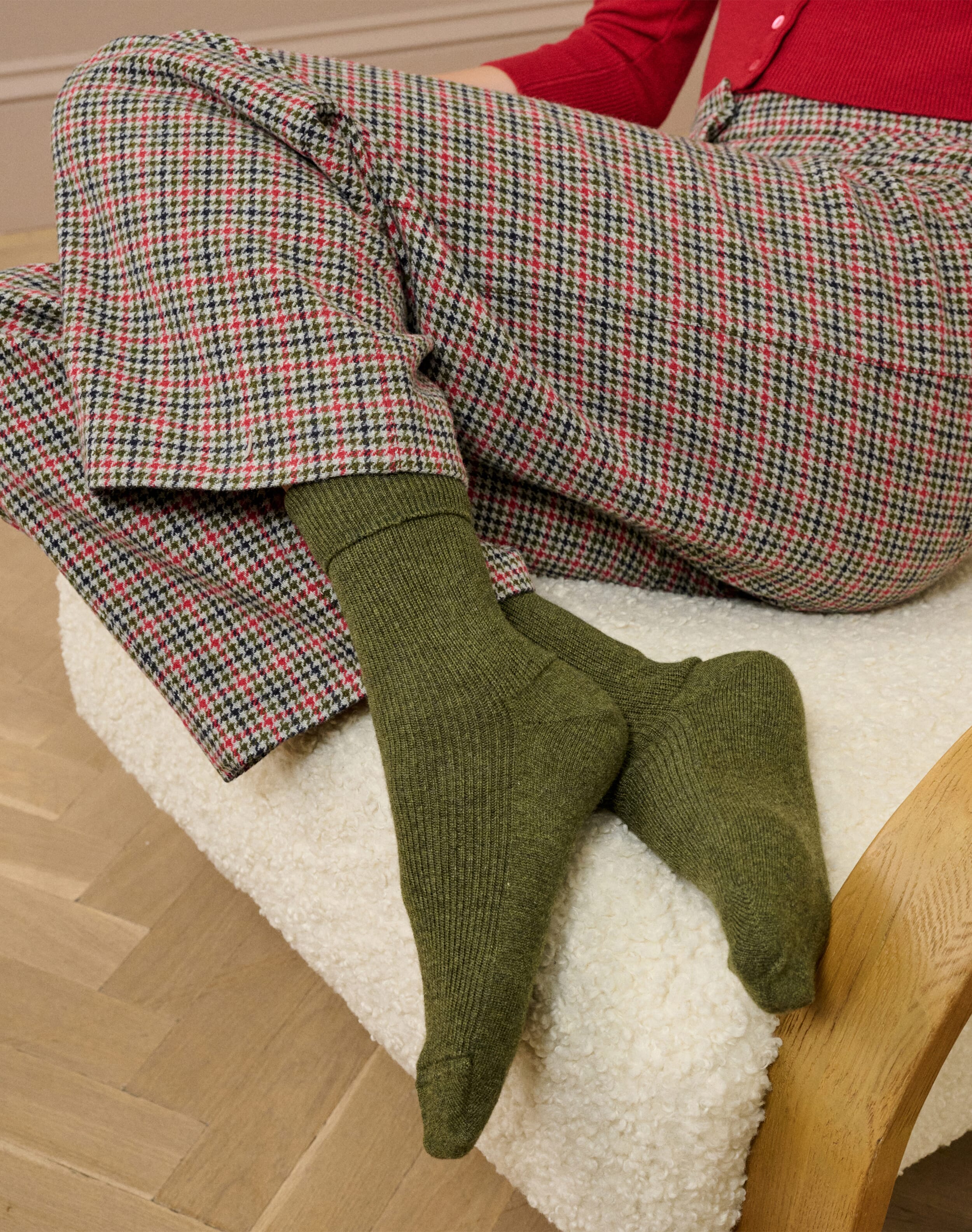 Brora Women's Cashmere Socks Sorrel