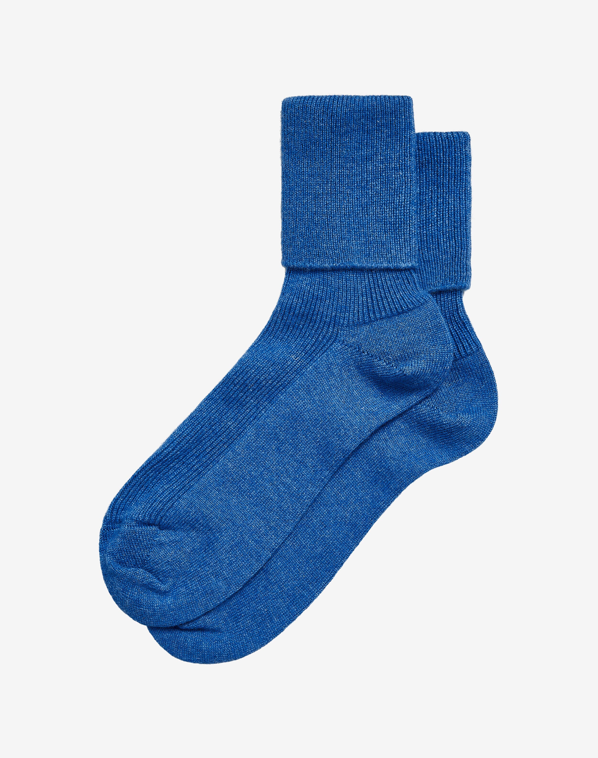 Women's Cashmere Socks in Lapis Cashmere Accessories Brora