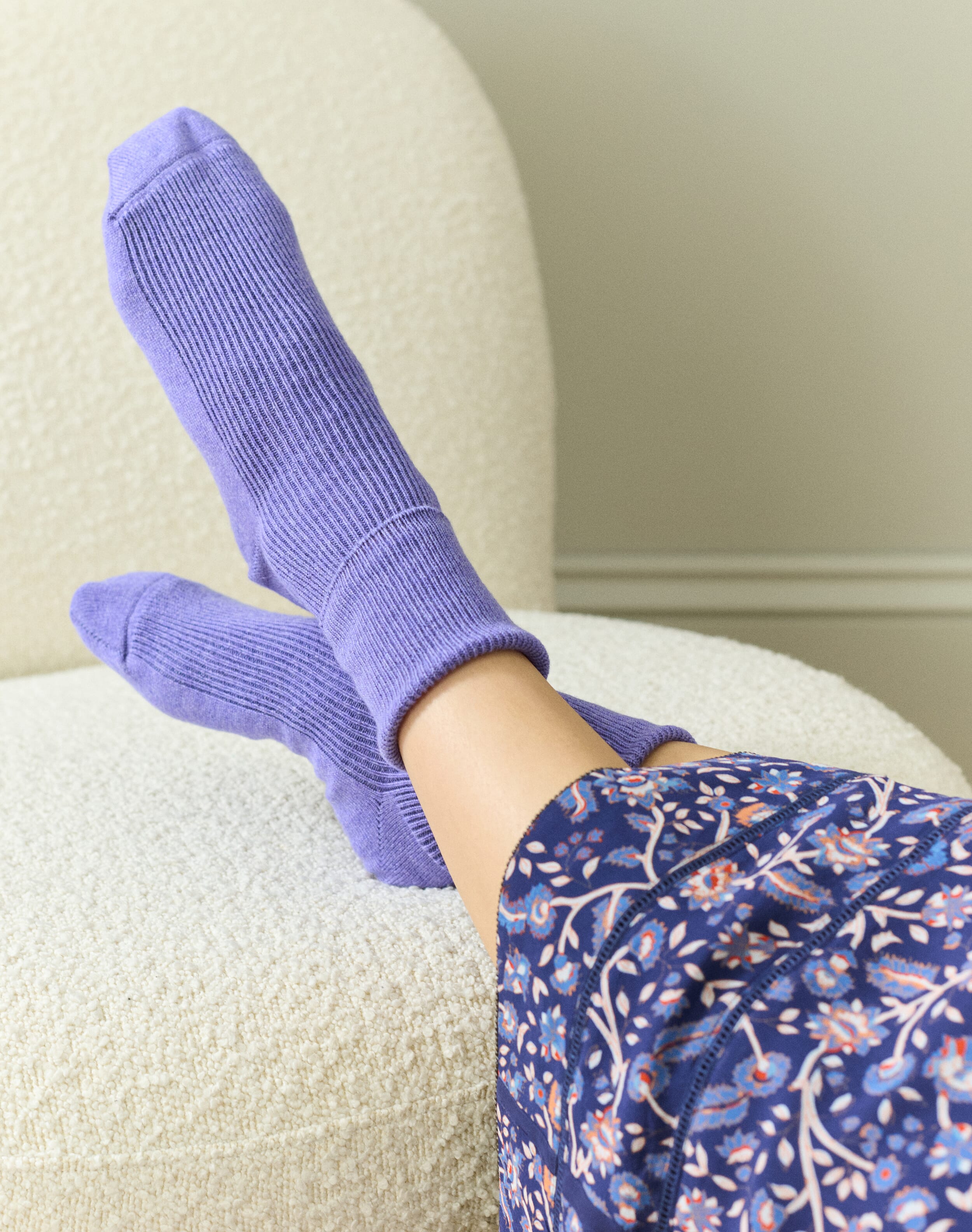 Brora Women's Cashmere Socks Wisteria