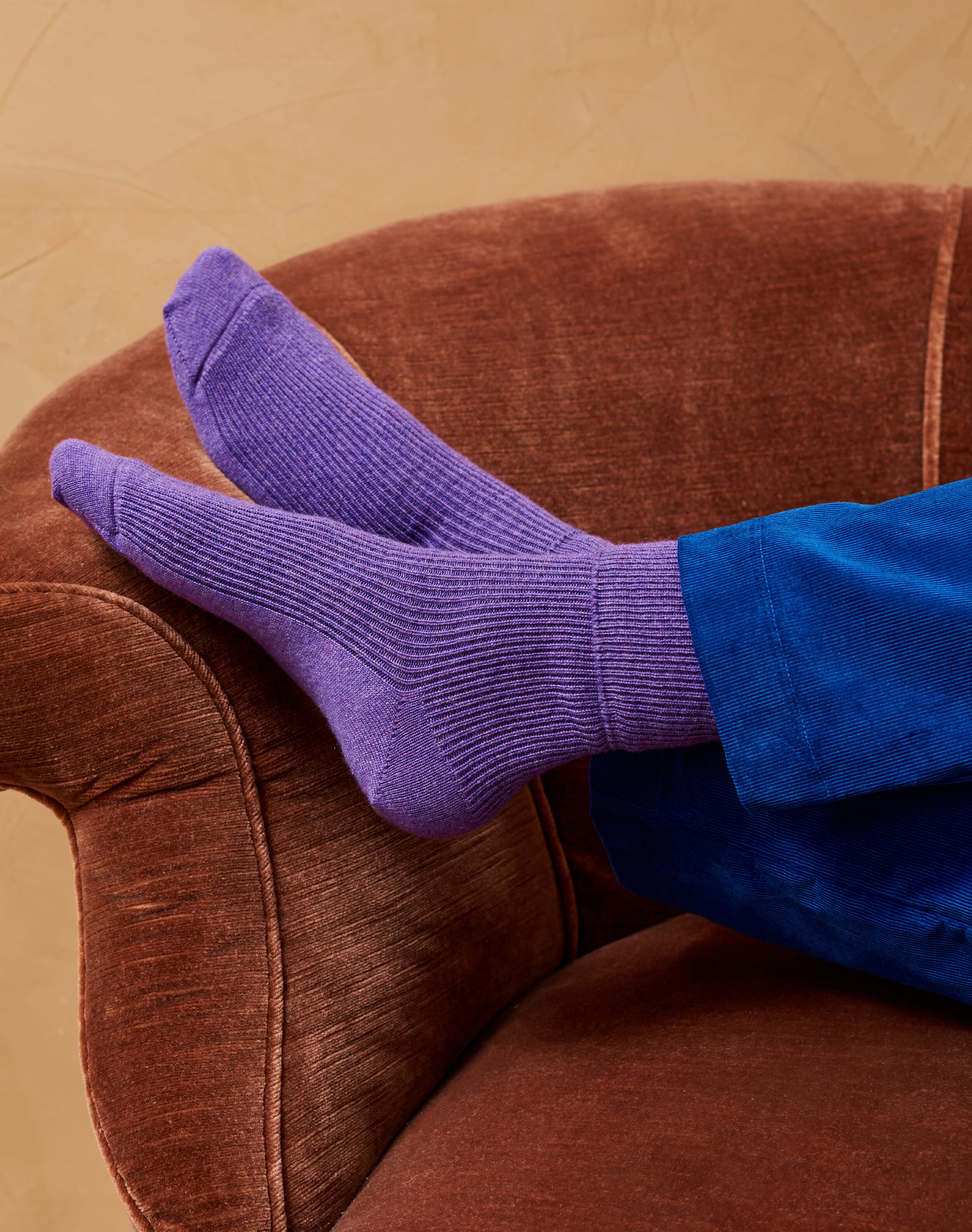 Women's Cashmere Socks Violet