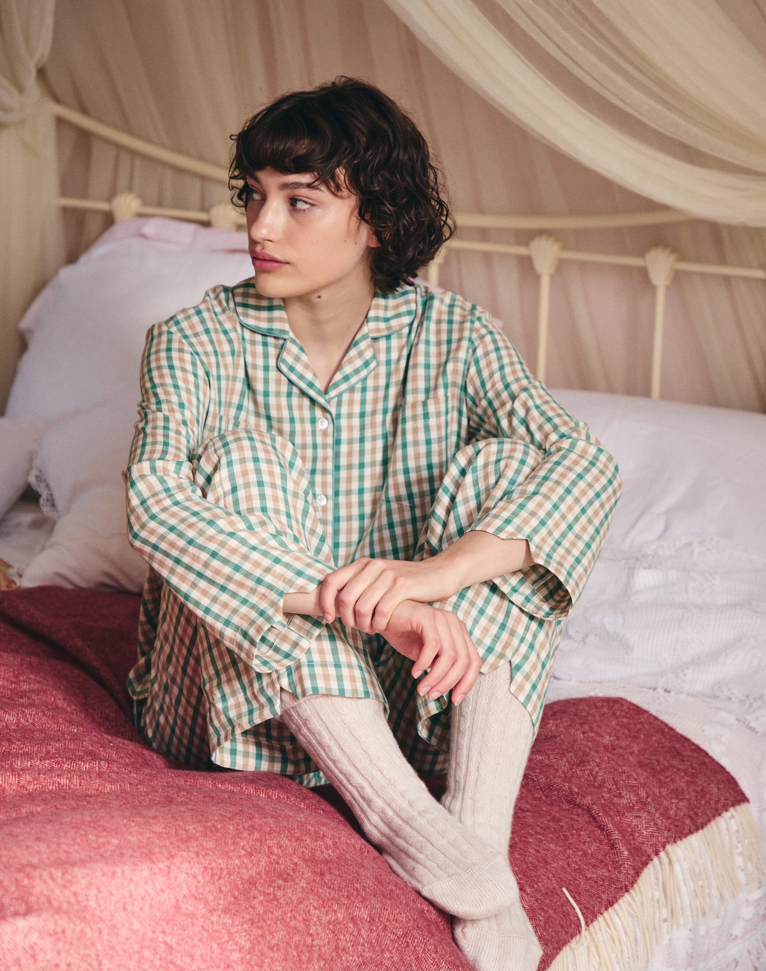 Brora Cashmere Beret Ash - 12