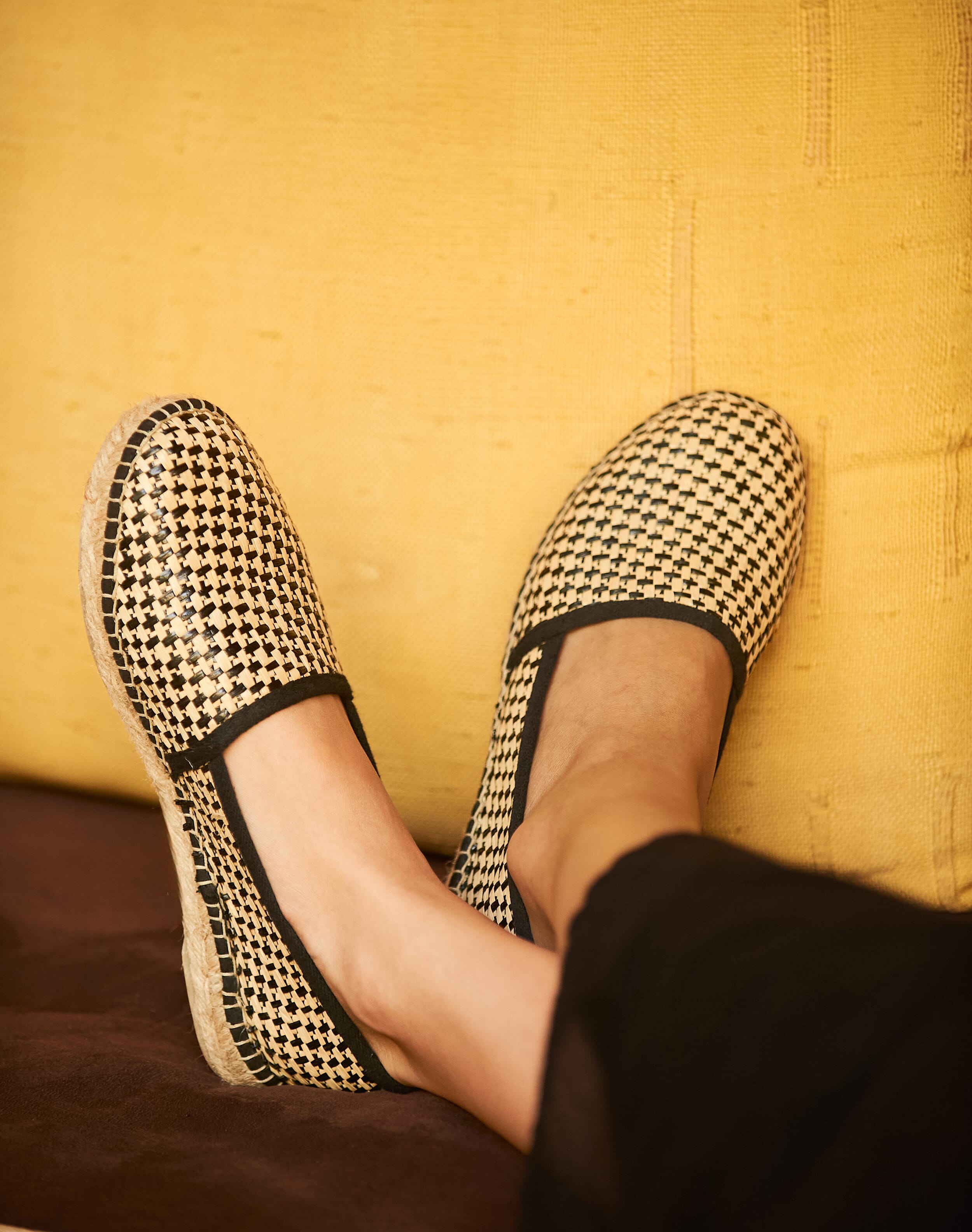 Brora Woven Espadrilles & ecru