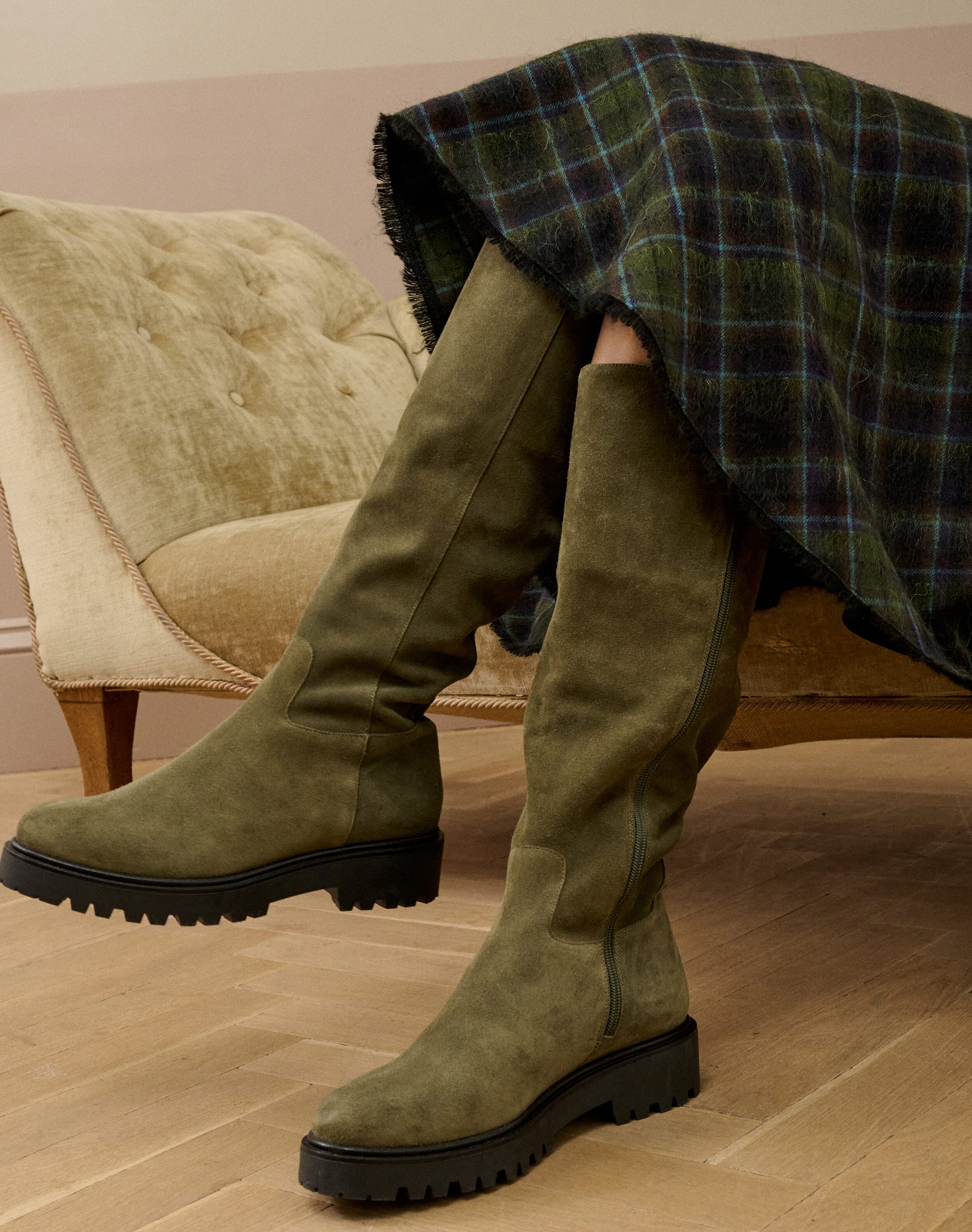 Bottes homme le chameau country cross jersey - vert olive Belgique