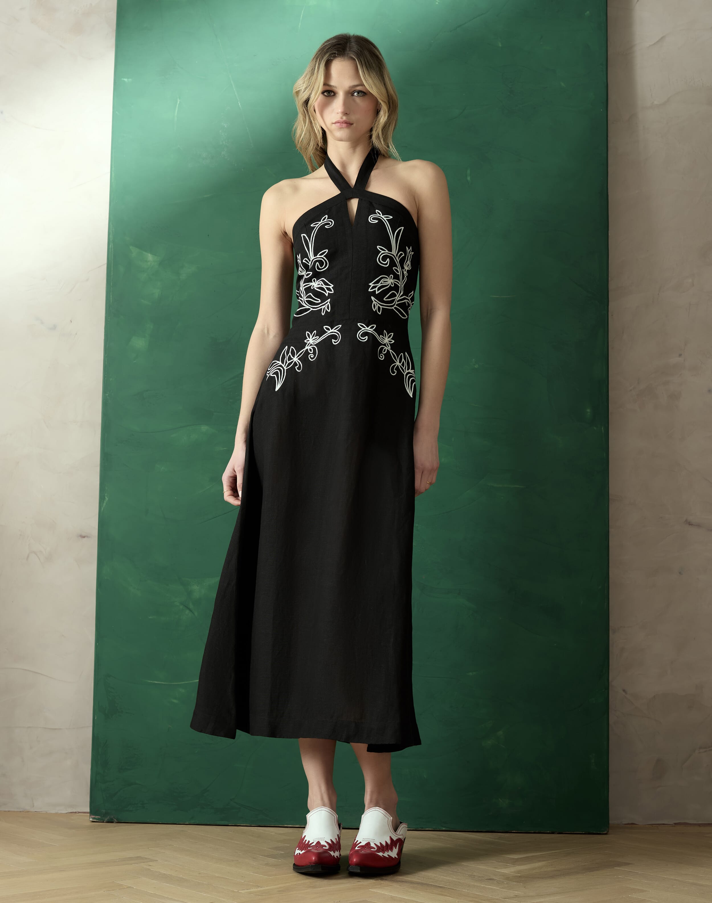 Black Cornelli Dress | Women's Dresses | SKYE by Brora