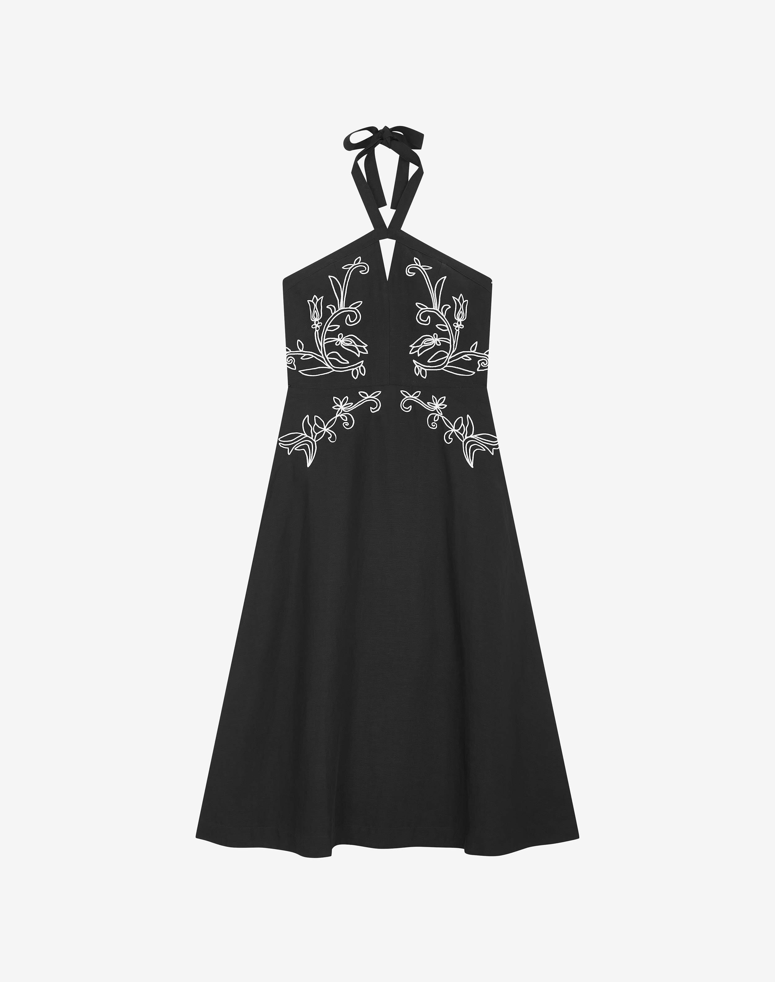 Black Cornelli Dress | Women's Dresses | SKYE by Brora