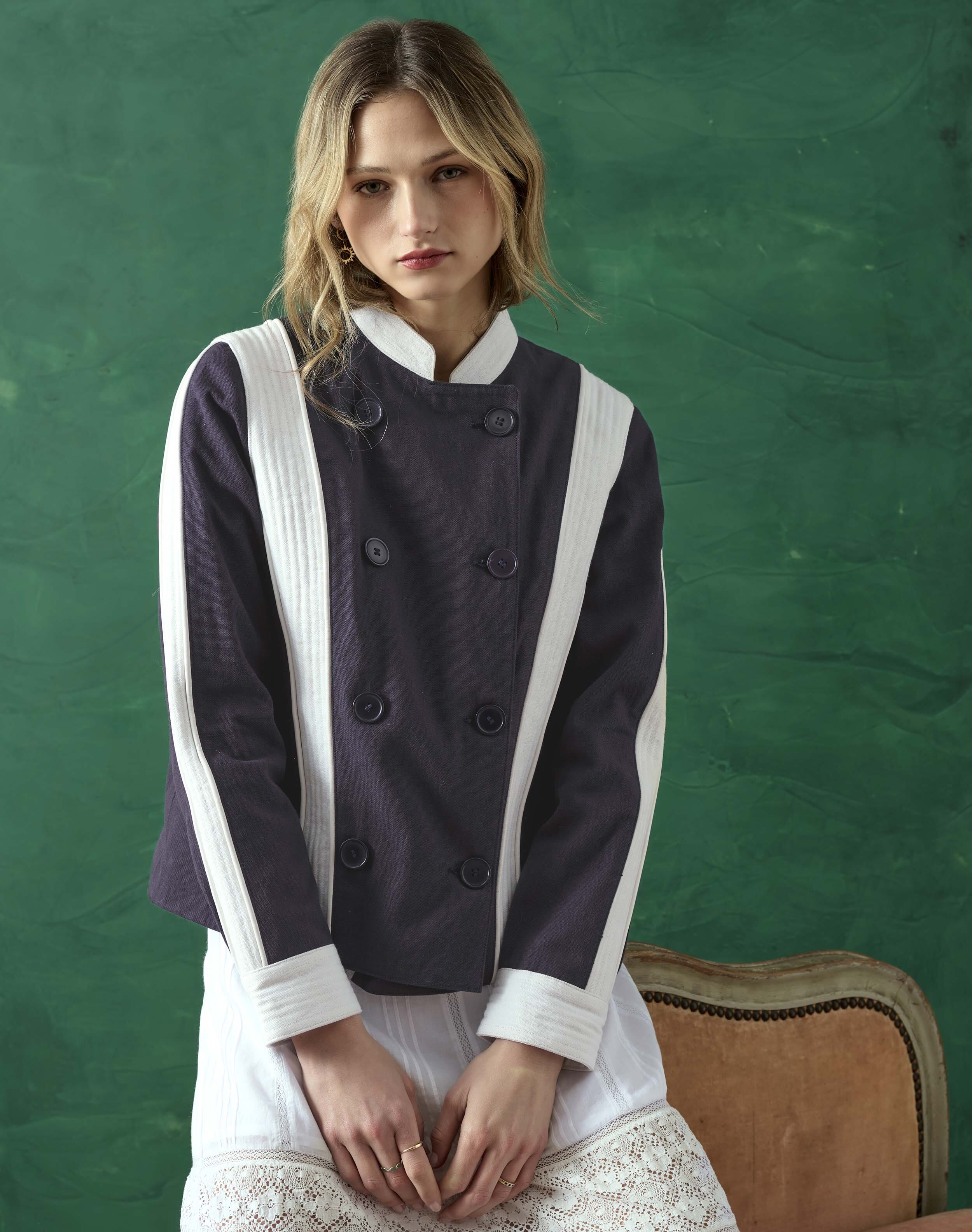 Brora The Organic Cotton Jacket Ink