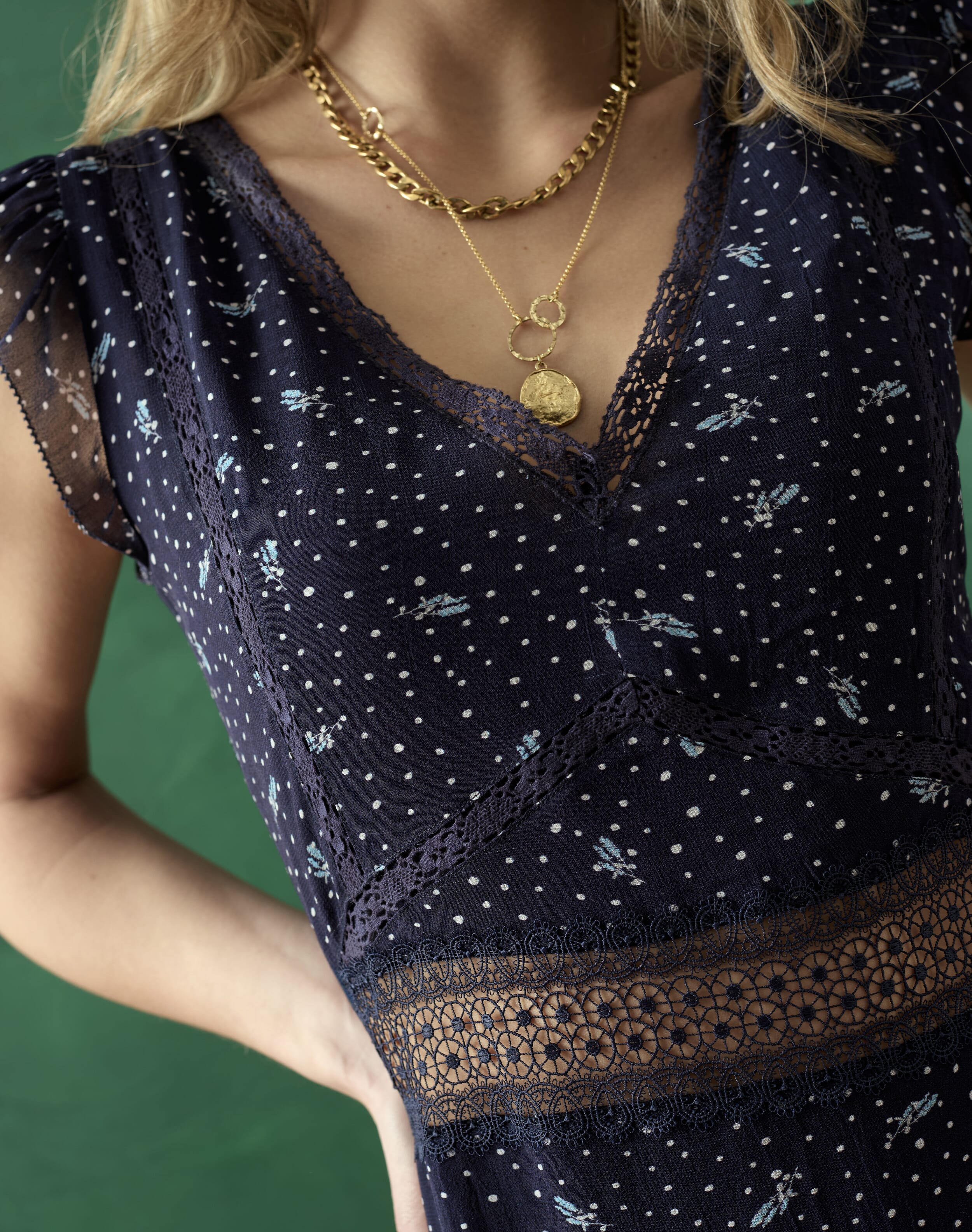 Navy Floral Dress | Women's Dresses | SKYE by Brora Navy Floral Dress | Women's Dresses | SKYE by Brora