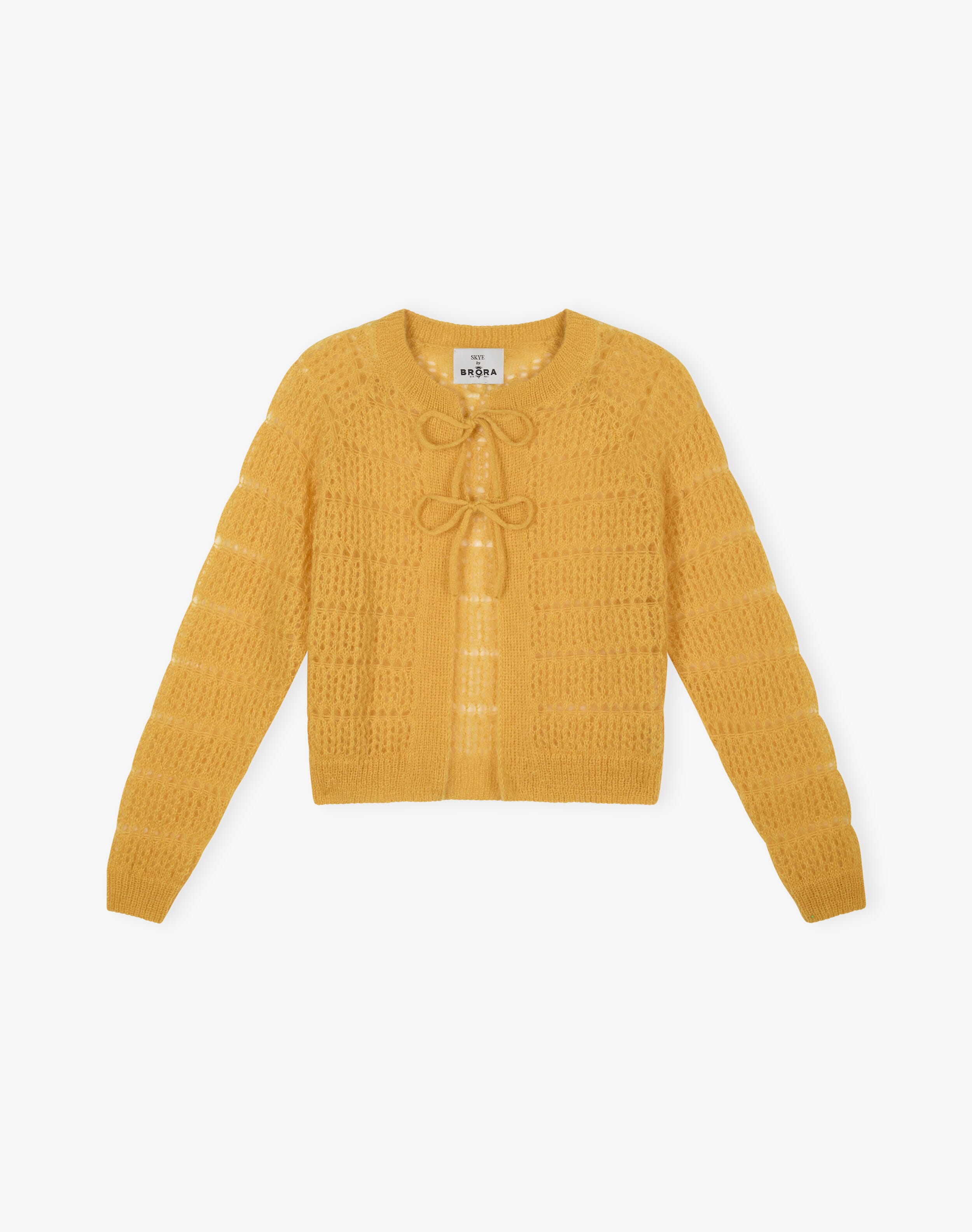 Mohair Cardigan マスタードイエロー WACKO MARIA/MOHAIR KNIT