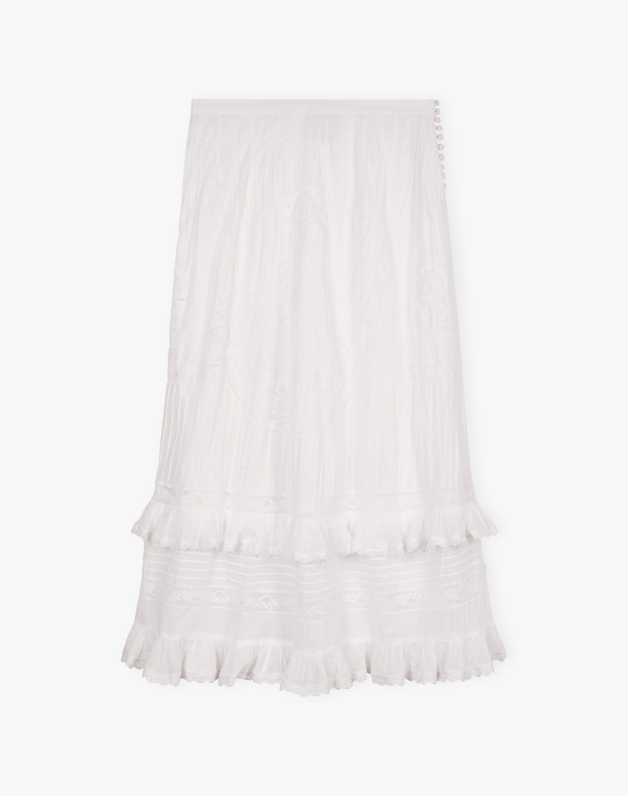 the virgins レースコットンスカート White the virgins レースコットンスカート White the virgins