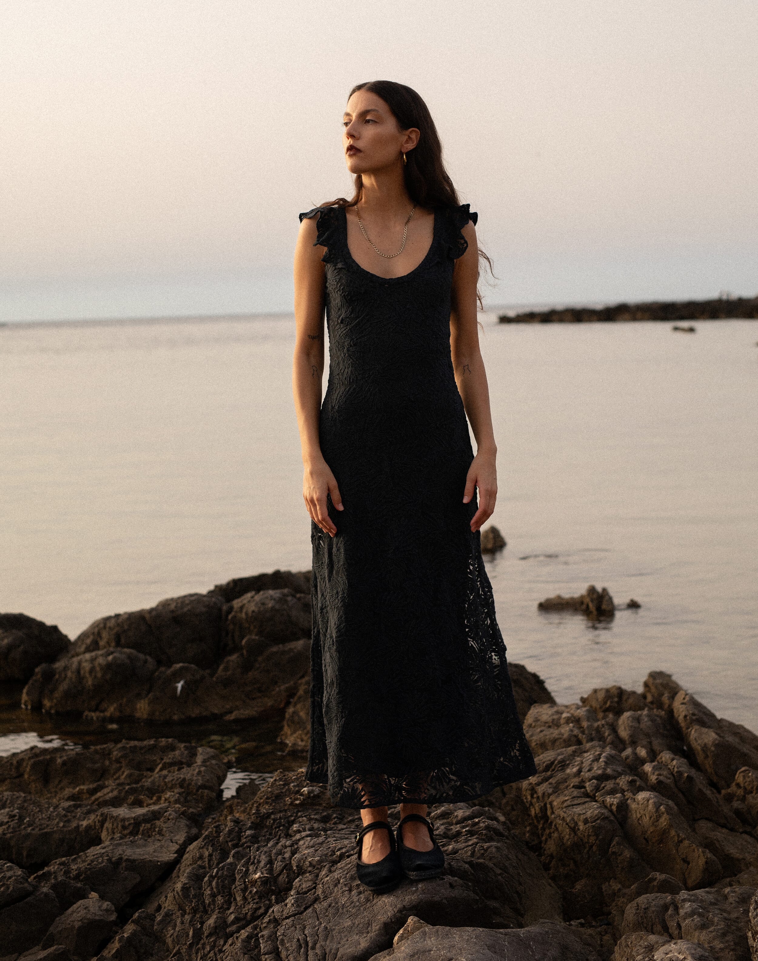 sachin and babi light blue dress Australian Women OnlineVeronika Maine Floral Embroidered Tulle Dress Black main image 0