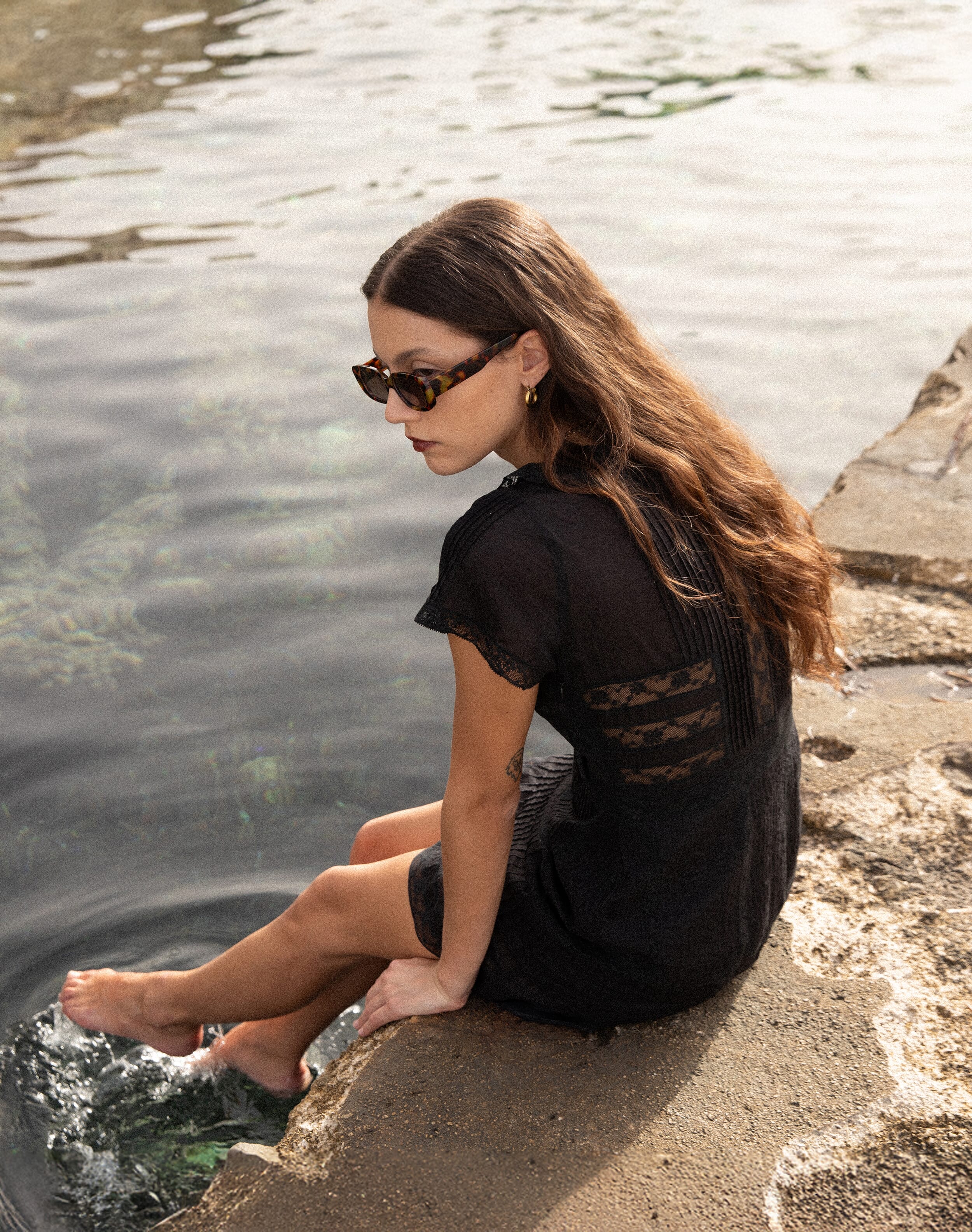 Brora The Organic Cotton Lace Dress