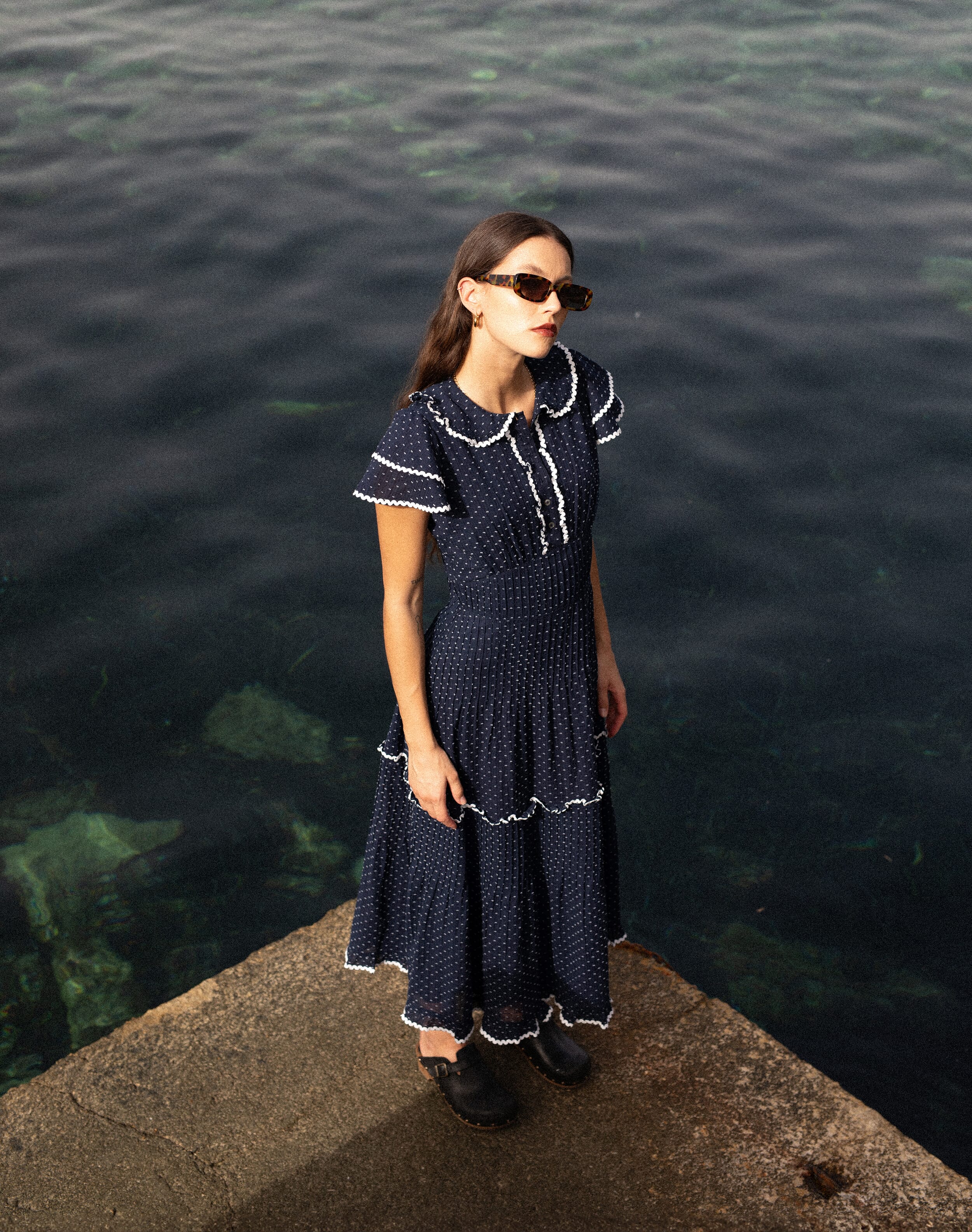 Brora The Cotton Ric Rac Dress &