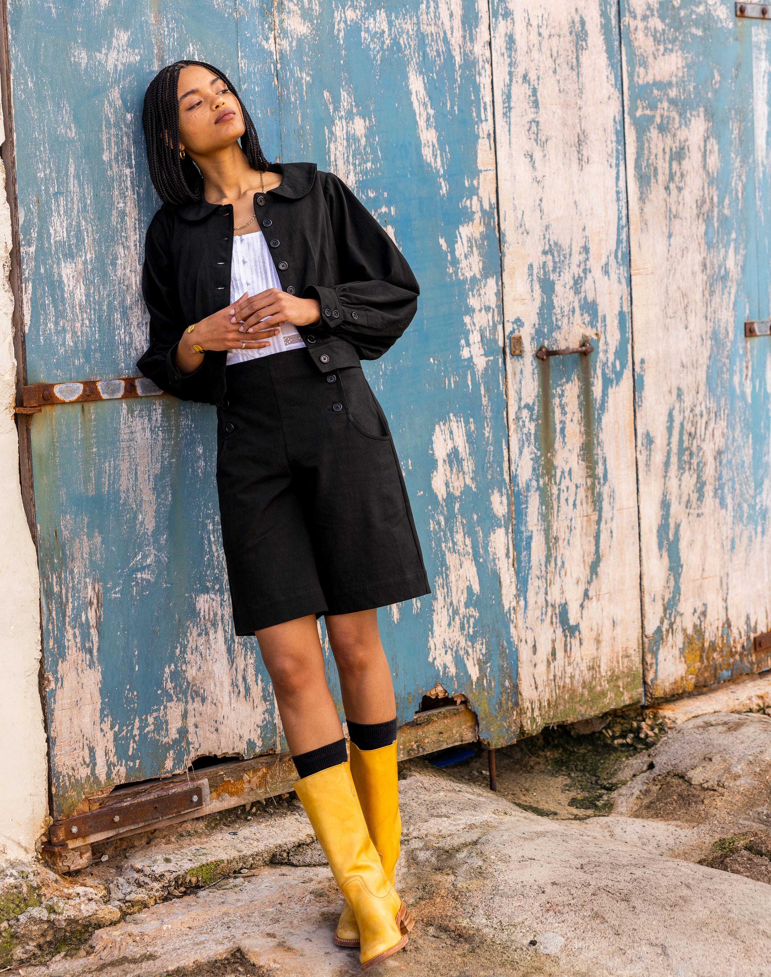 Brora The Cotton Sailor Shorts Black