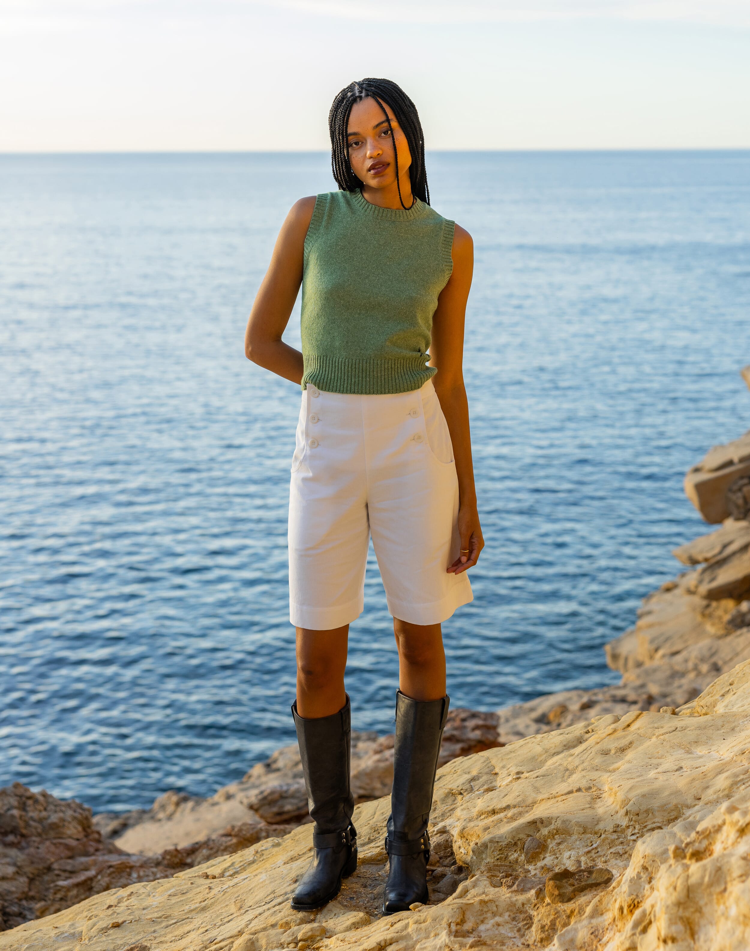 Brora The Cotton Sailor Shorts White