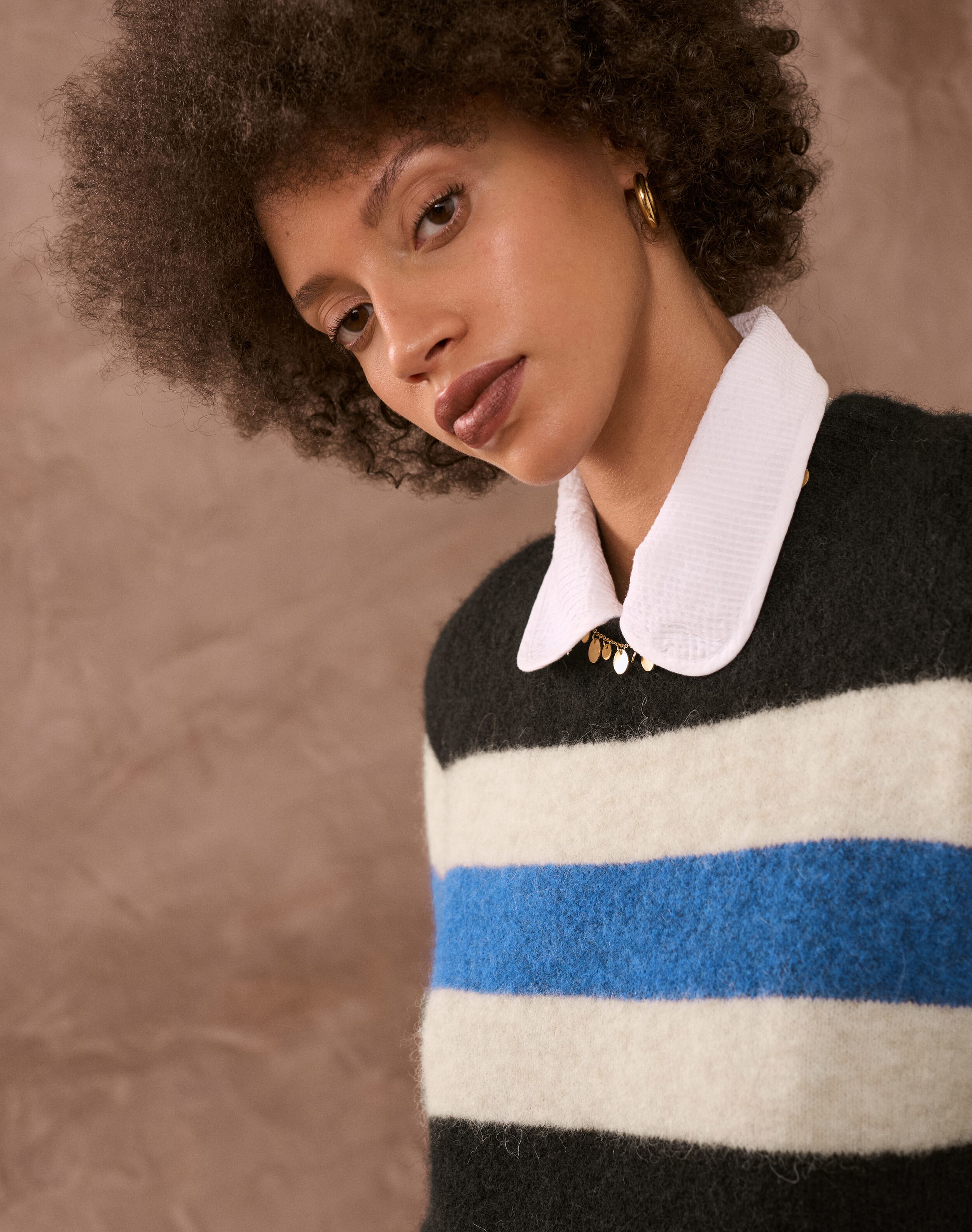 Brora The Alpaca Colour Block Jumper