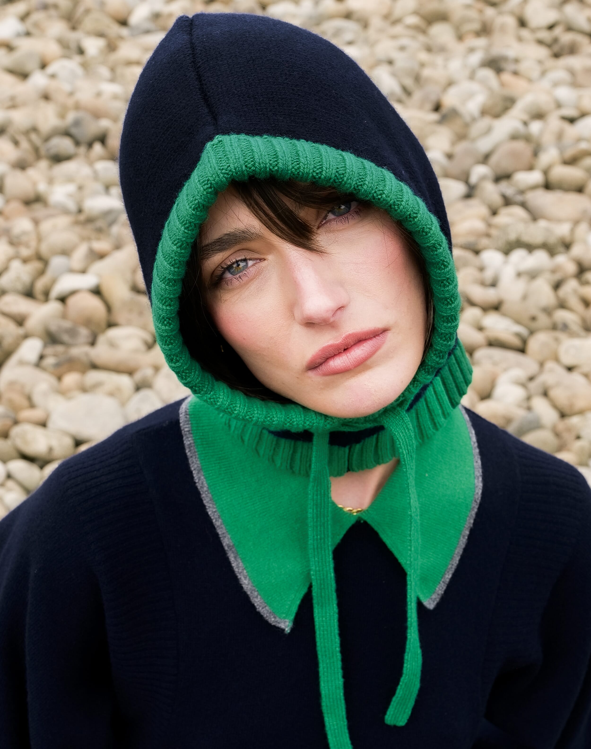 Brora The Supersoft Lambswool Balaclava Neptune lizard