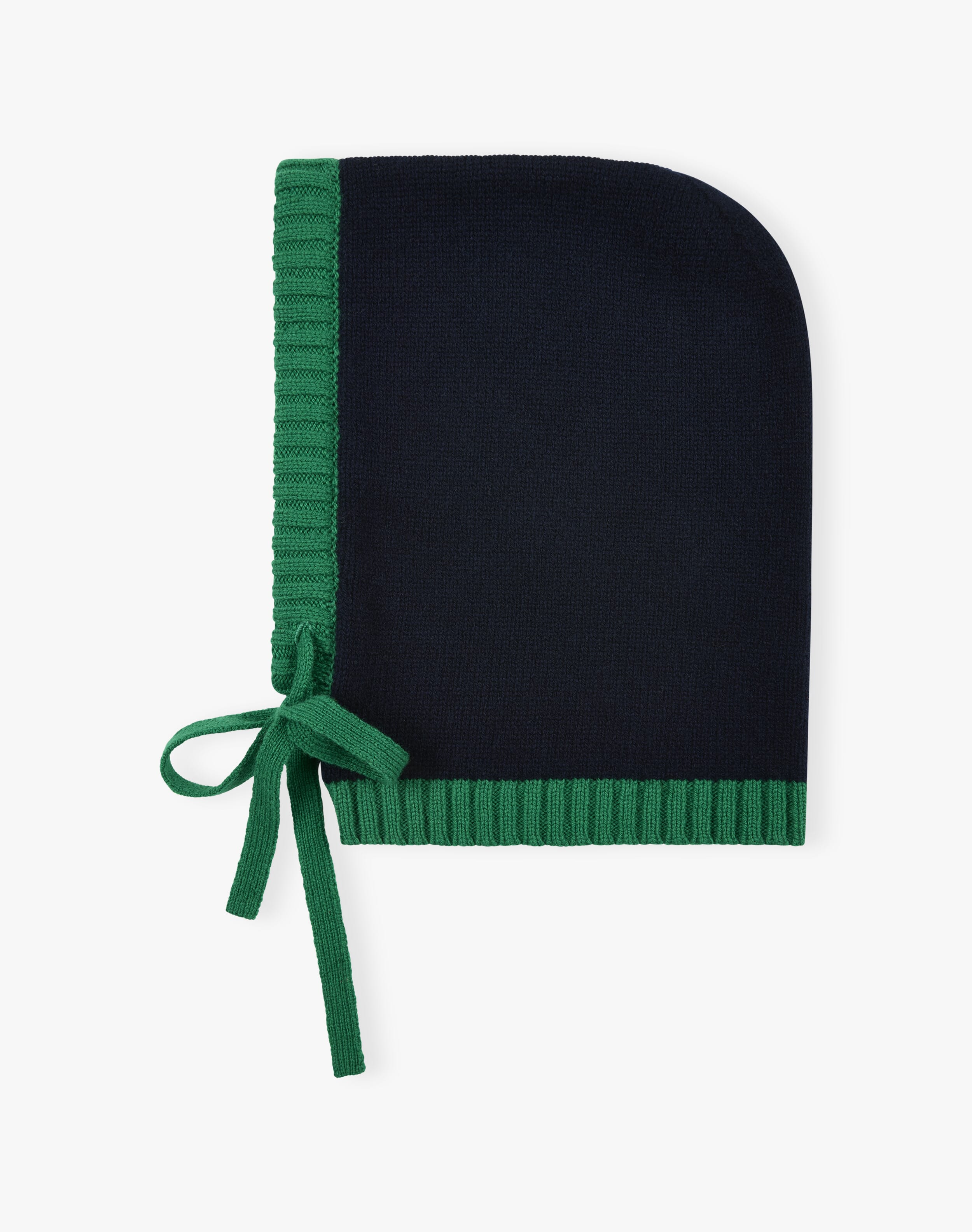 Supersoft Lambswool Balaclava in Neptune & Lizard | SKYE by Brora