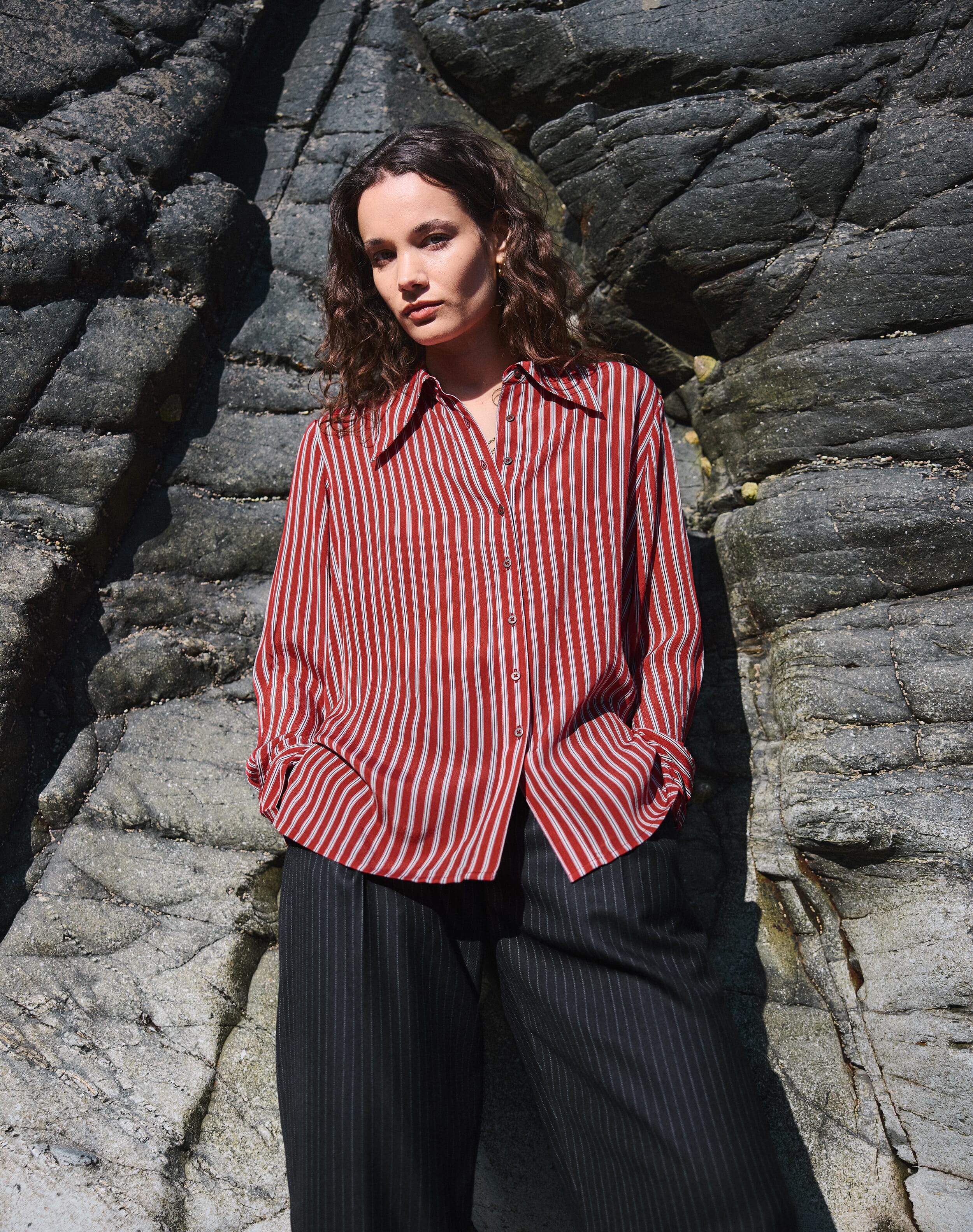 Brora Feather Tassel Earrings & ebony