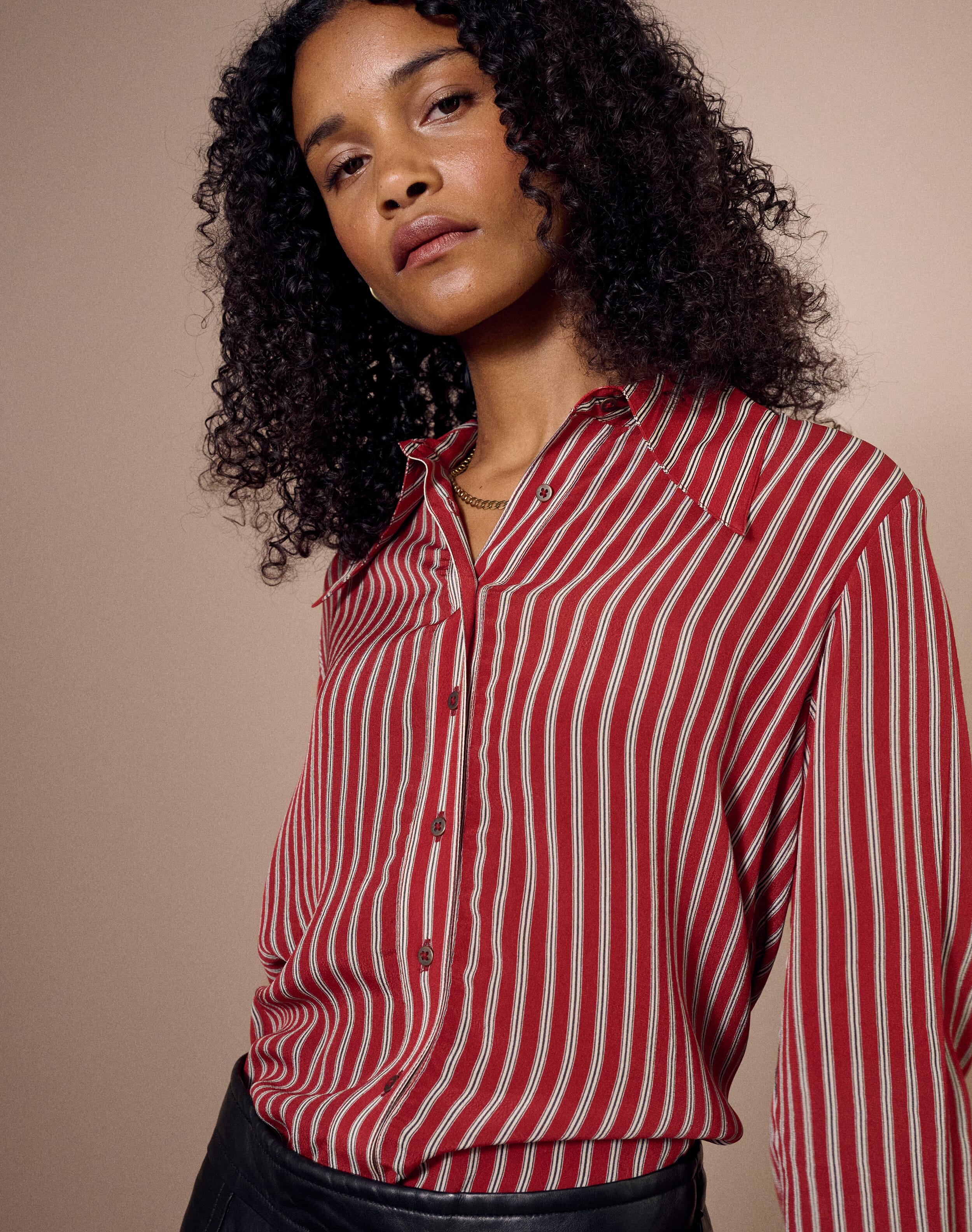 【レッド（60）】Bruce Stripe SS Shirt Bruce Broken Stripe SS Shirt | Saturdays NYC Japan