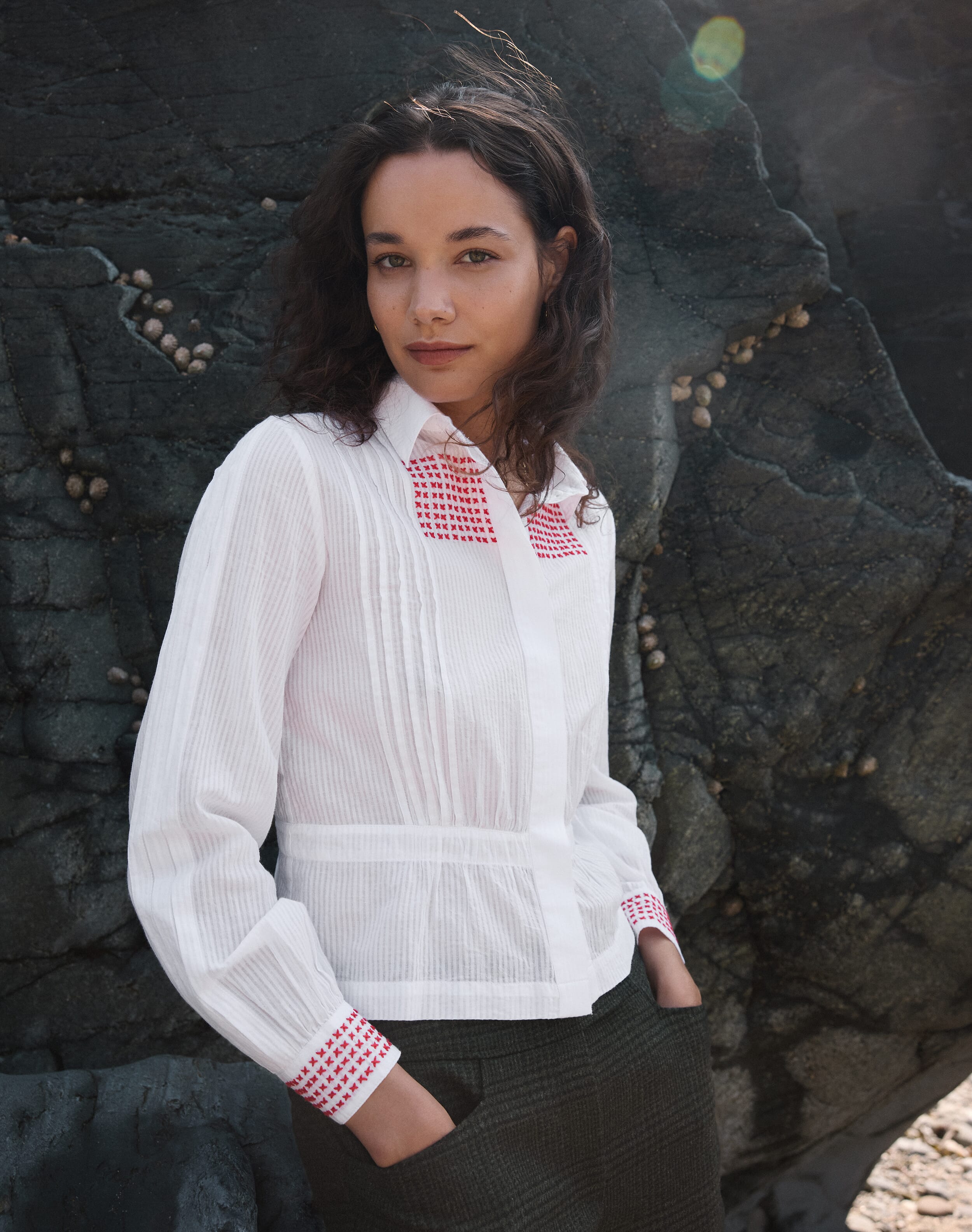 Brora The Organic Cotton Embroidered Shirt
