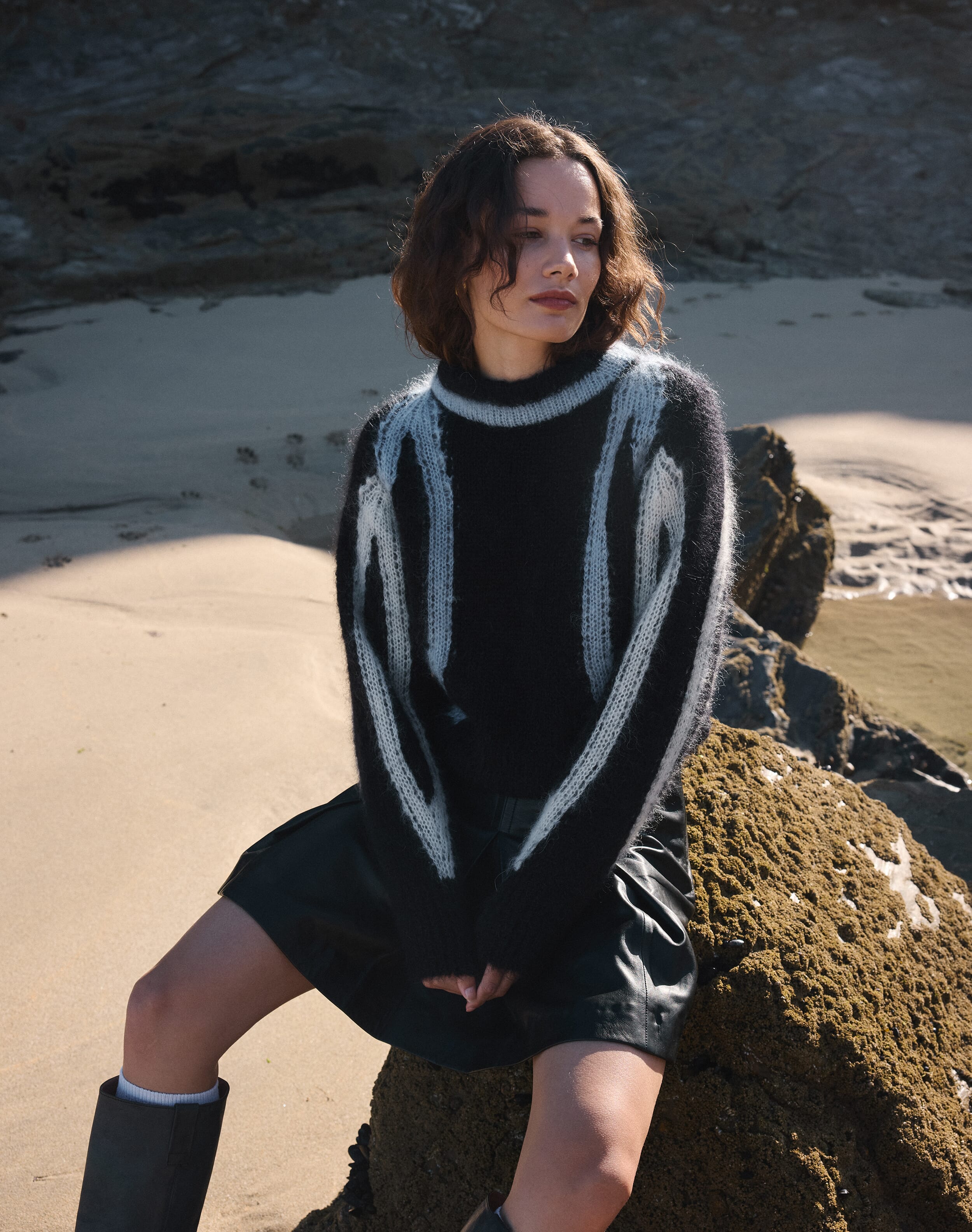 Brora The Mohair Intarsia Jumper