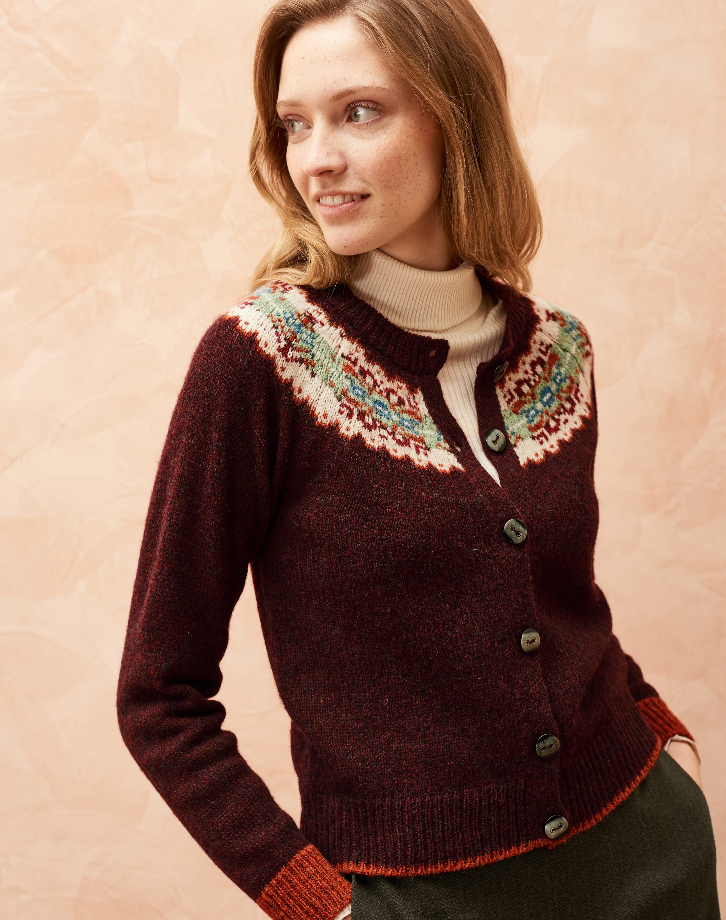 Brora Fair Isle Cardigan Clearance | bellvalefarms.com