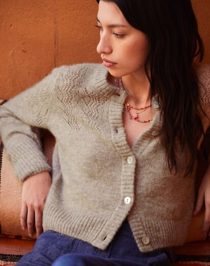 Le Sweat et Le Cardigan en Molleton - RÉUNI