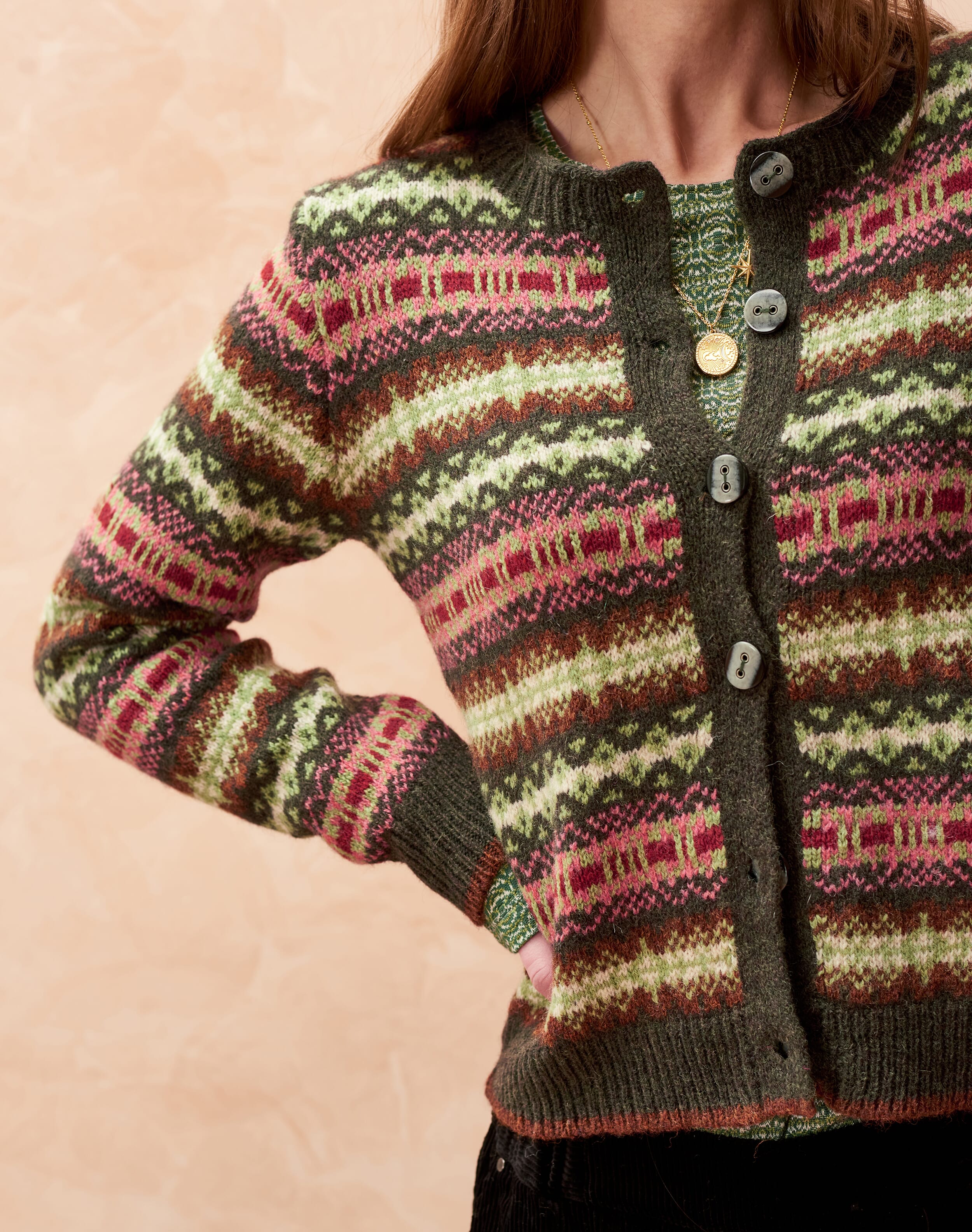 Brora fair isle on sale cardigan