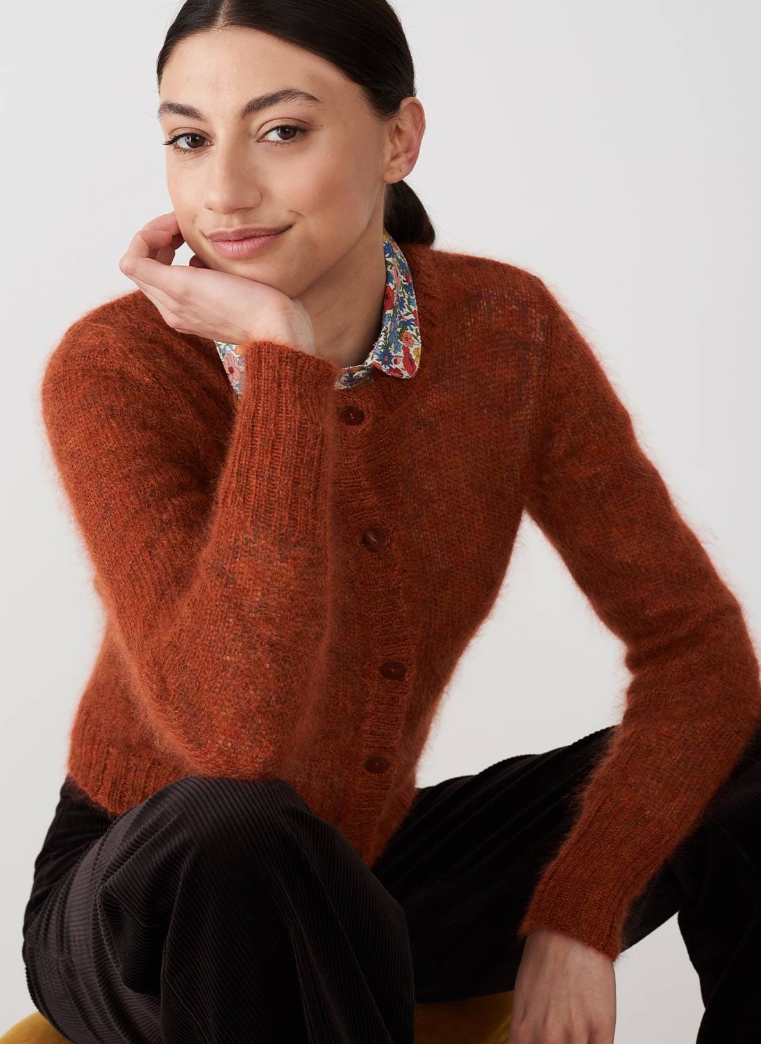 Brora mohair cardigan best sale