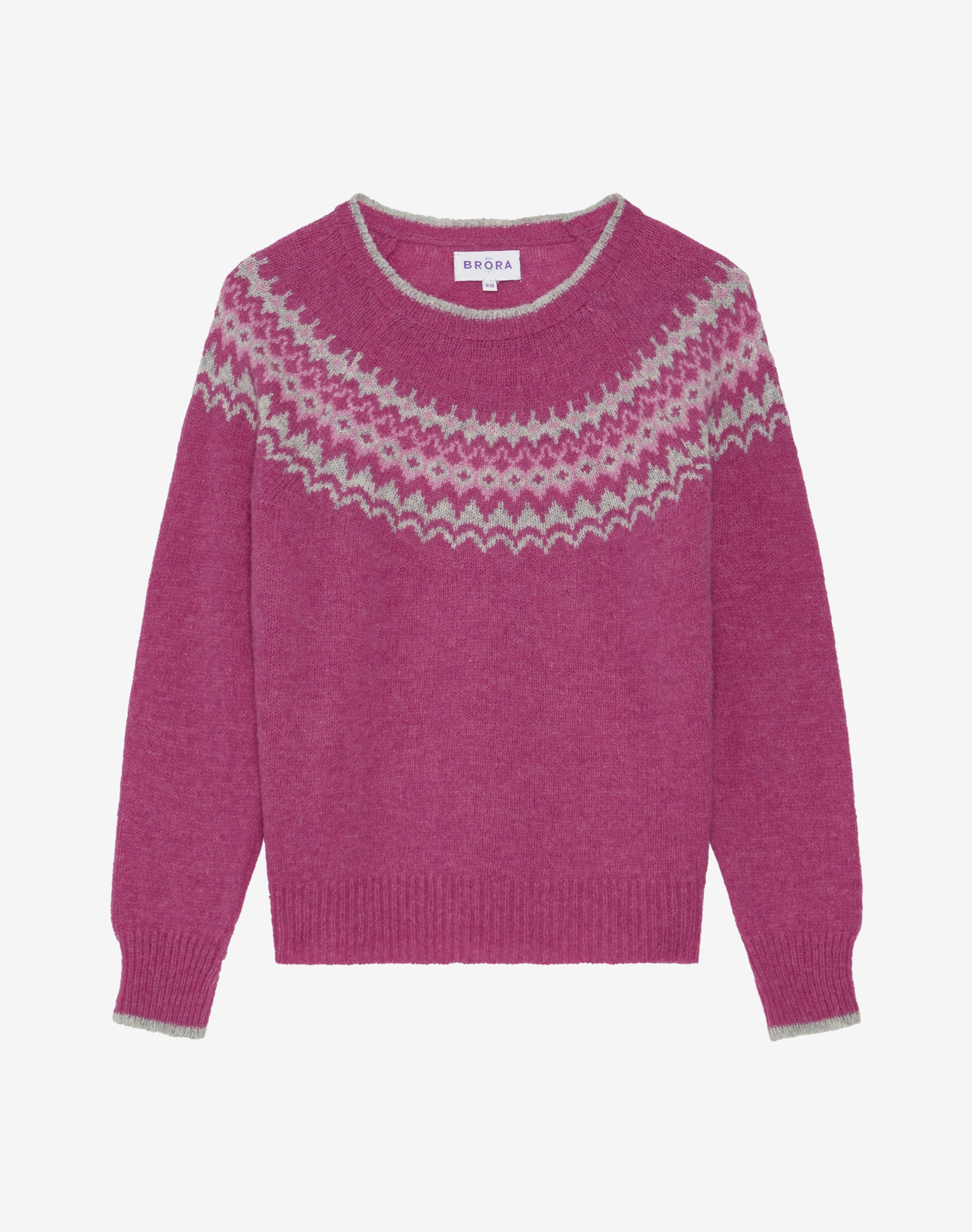 Wool Icelandic Jumper in Peony | Women's Knitwear | Brora