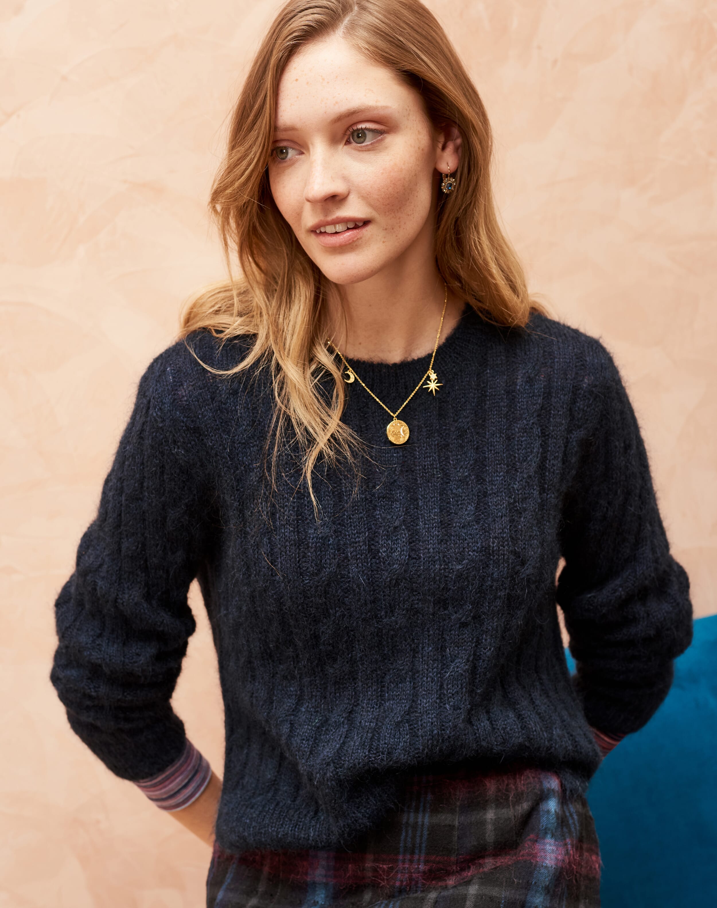 Mohair Cable Jumper Swallow