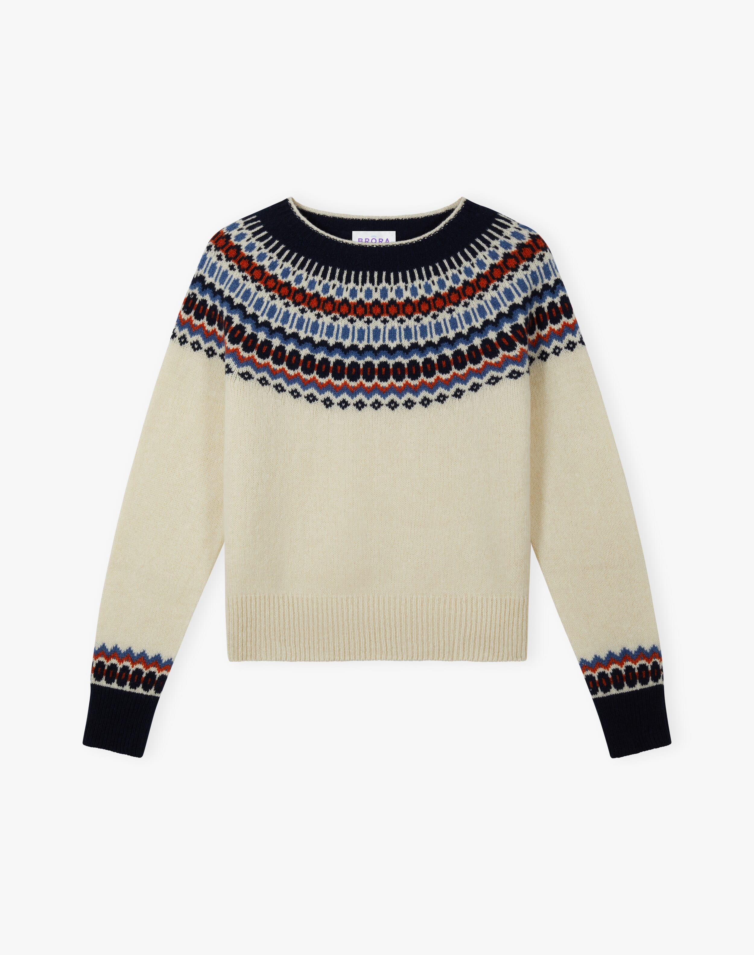Lambswool Jumper Brora Fair Isle Sweater Lambswool Fair Isle