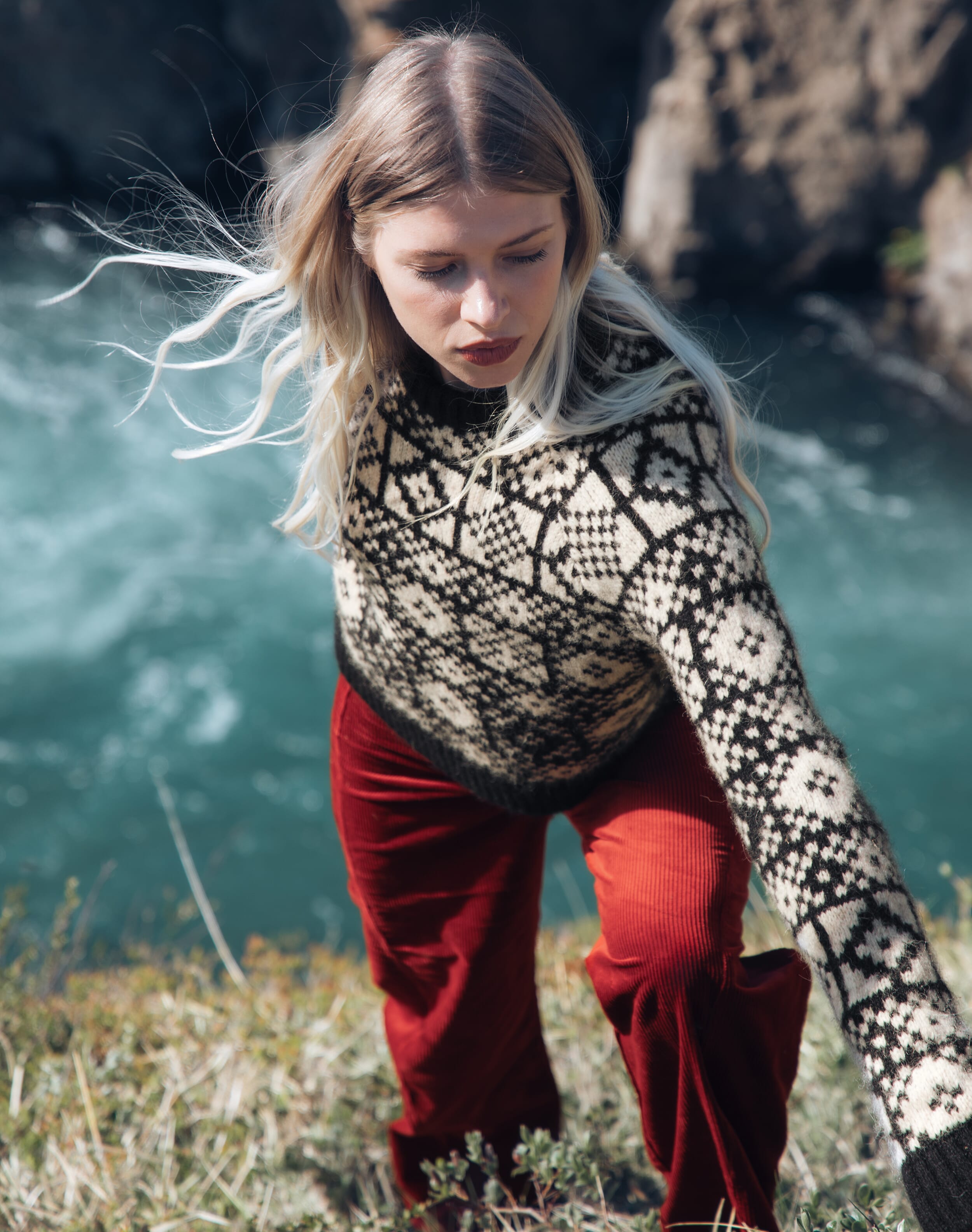 Brora The Mohair Intarsia Jumper