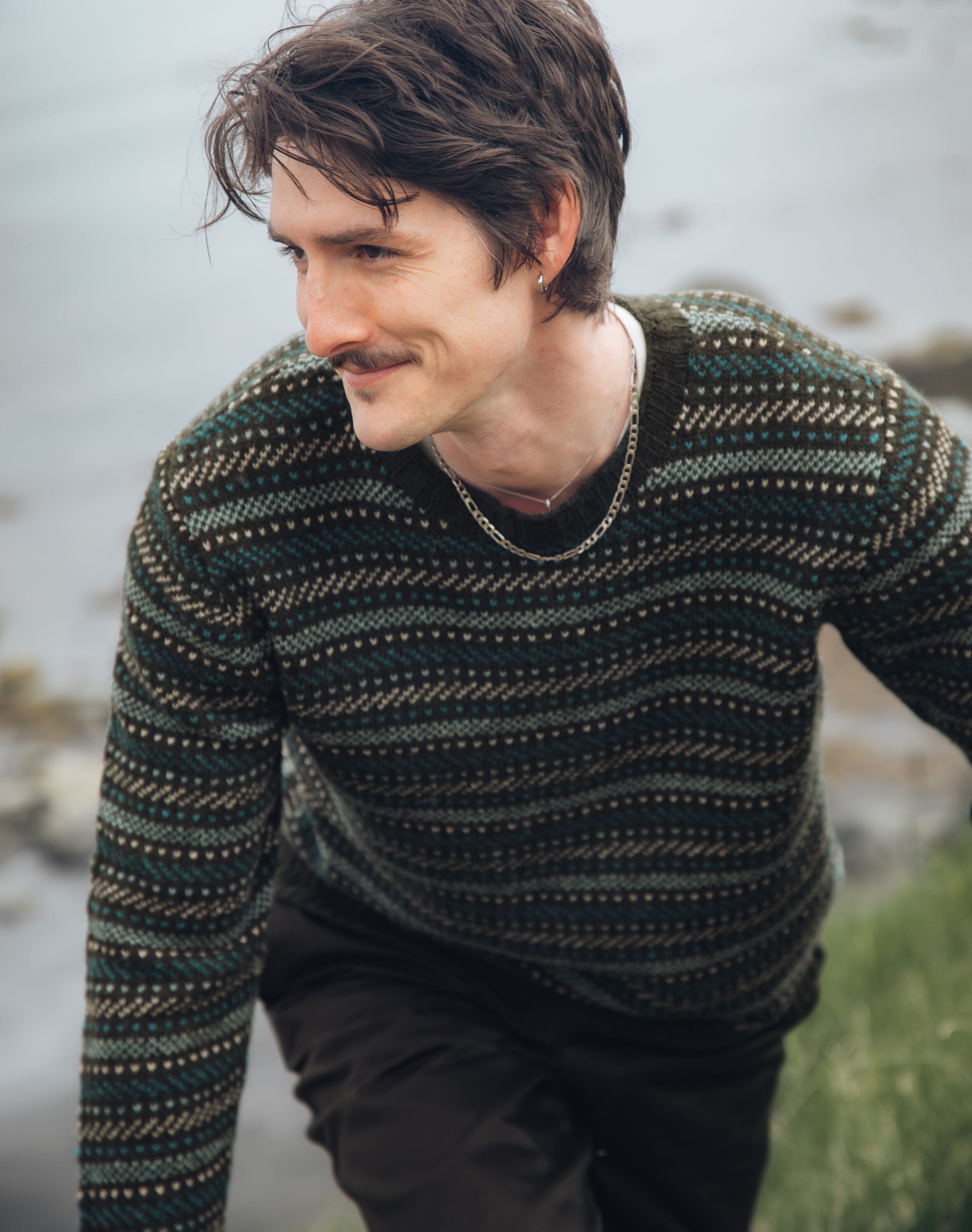 Brora Liberty Print Jersey Shirt Thyme