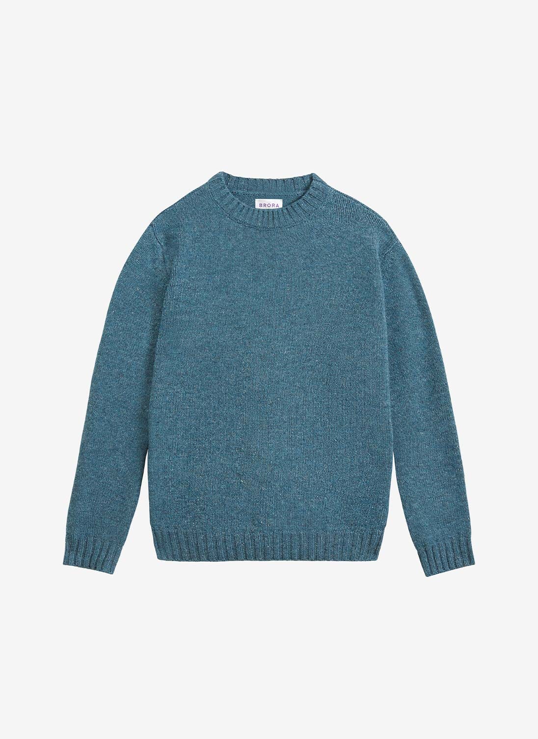 Ocean Textured Donegal Wool Jumper | Men's Jumpers | Brora