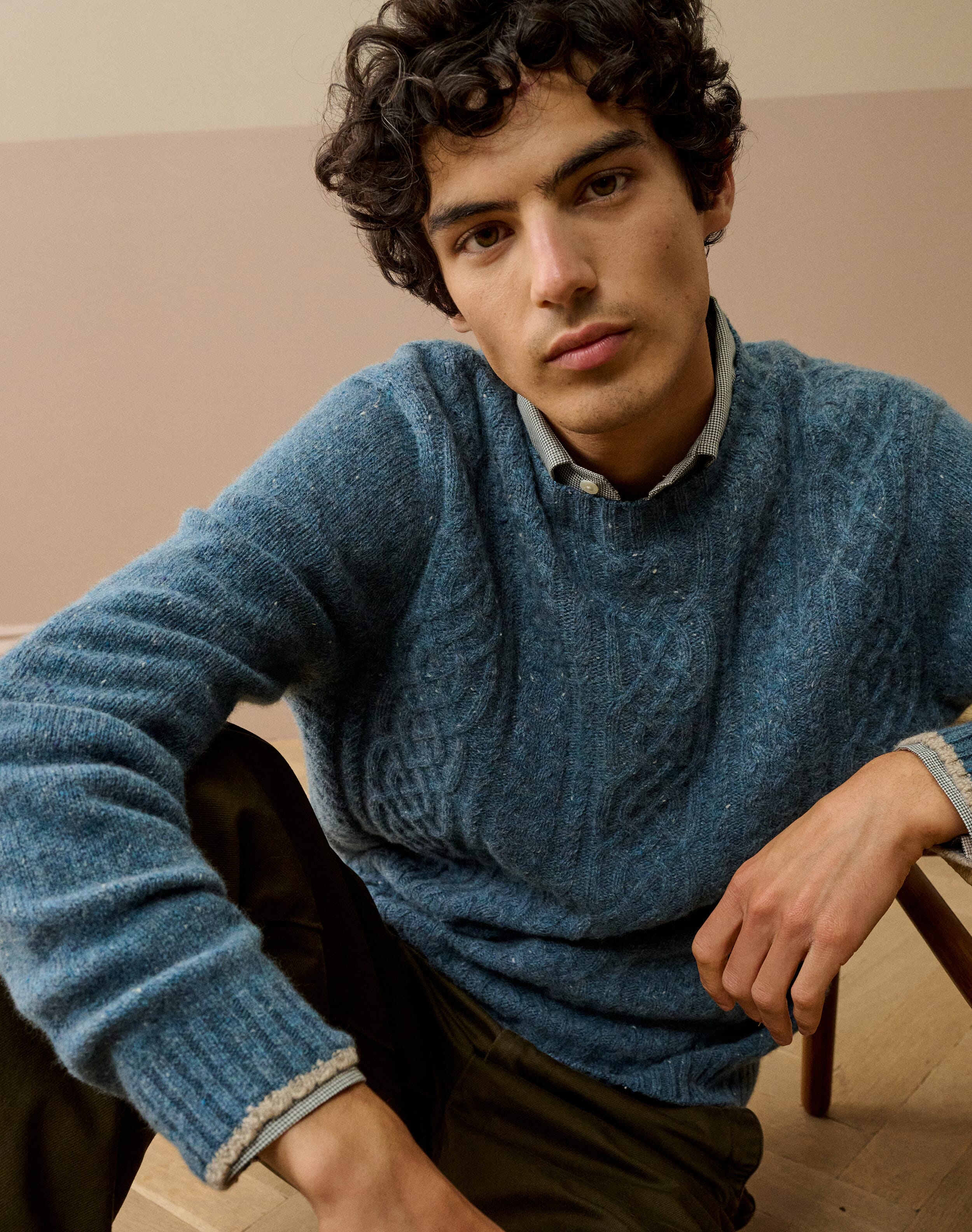 Brora Cashmere Knitted Baby Blanket Ash & winter - 8