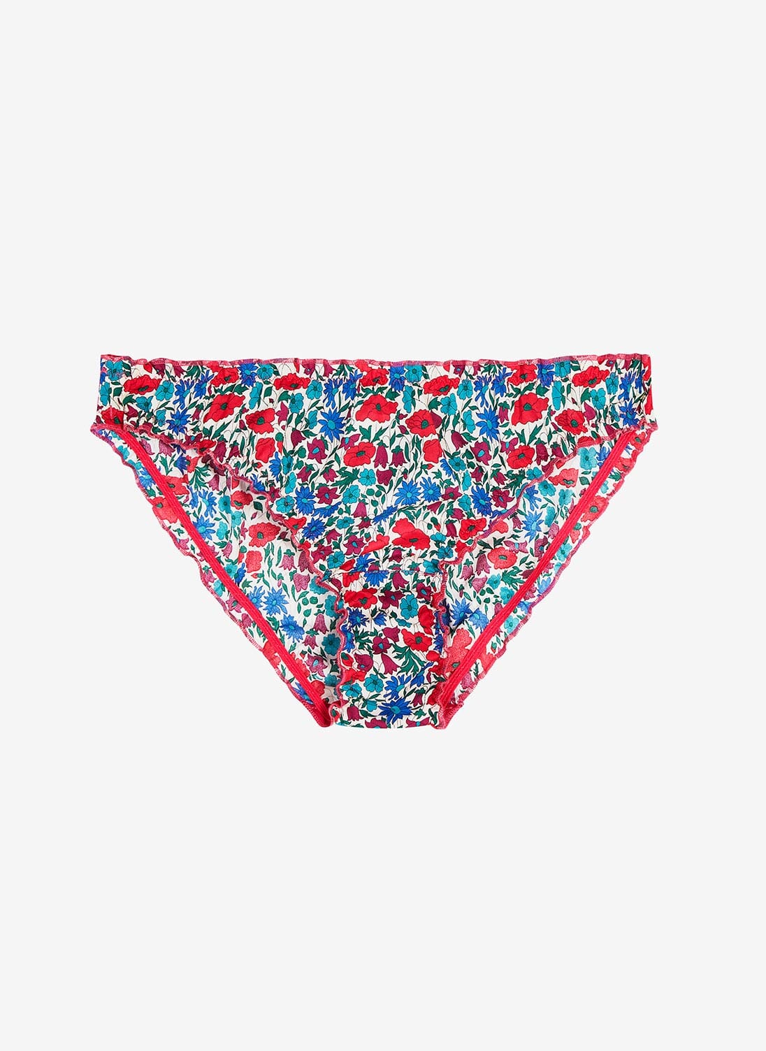 Raspberry Botanic Liberty Print Tana Lawn Knickers | Brora UK