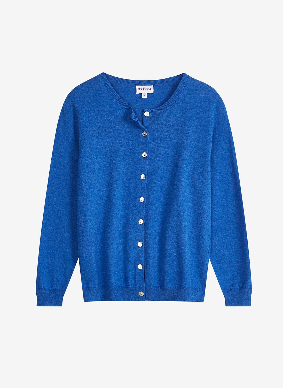 Cobalt Cotton Knit Cardigan Women s Cardigans Brora UK