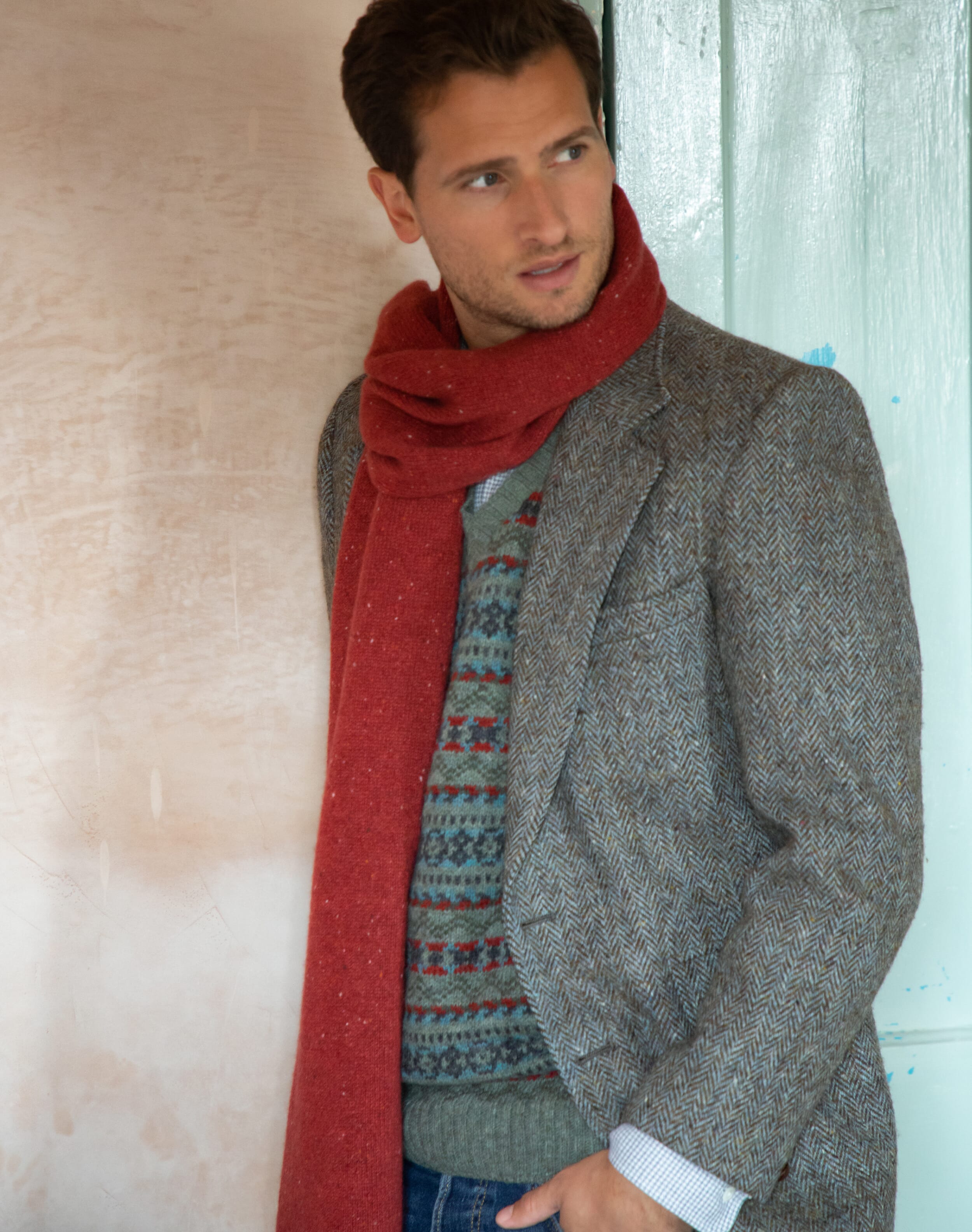 'Double Pleats' stole Scarves, foulards