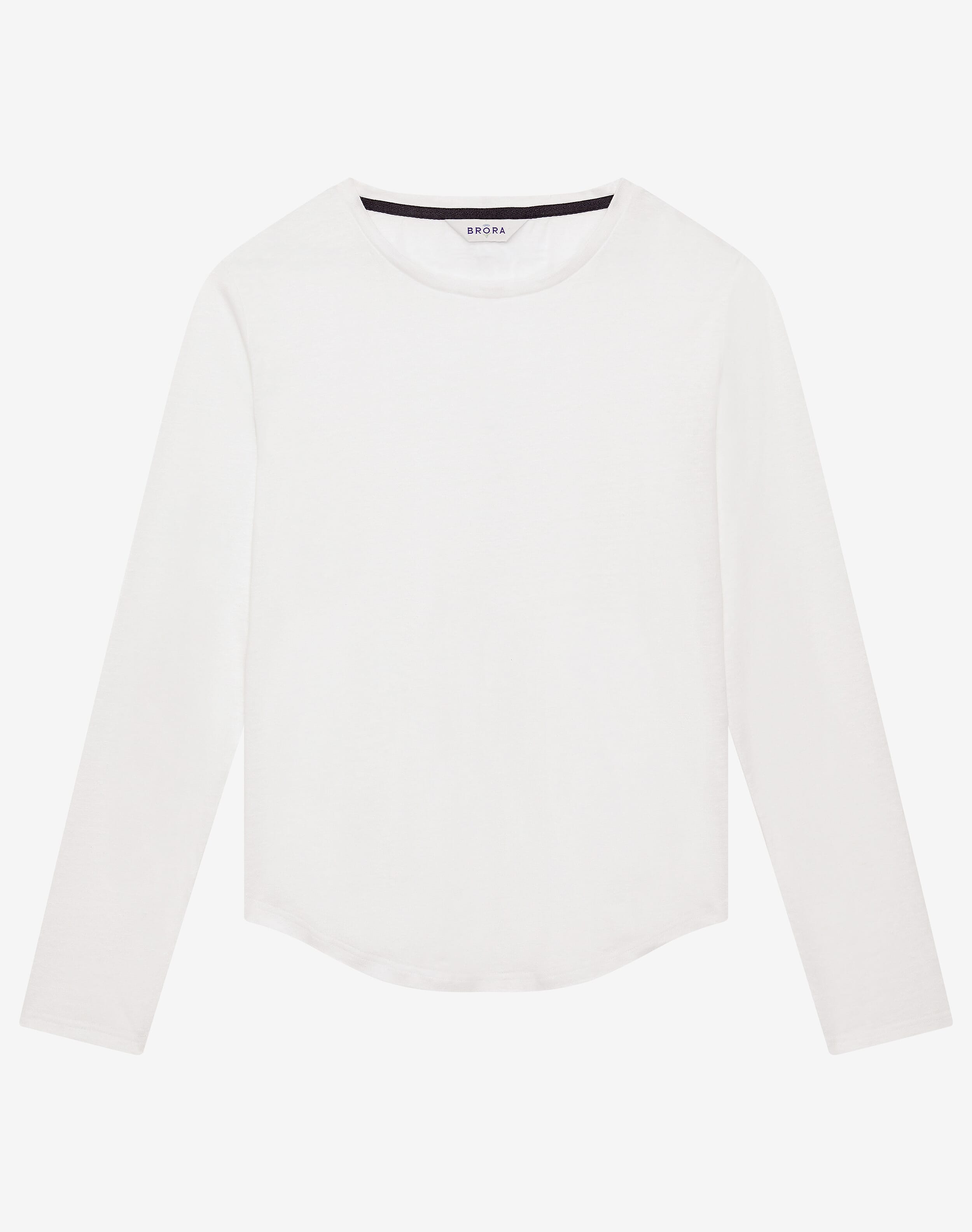 Boat Neck Compact Border長袖T（MB254-7009） Boat Neck Compact Border長袖T（MB254-7009） MADISONBLUE(マディソン