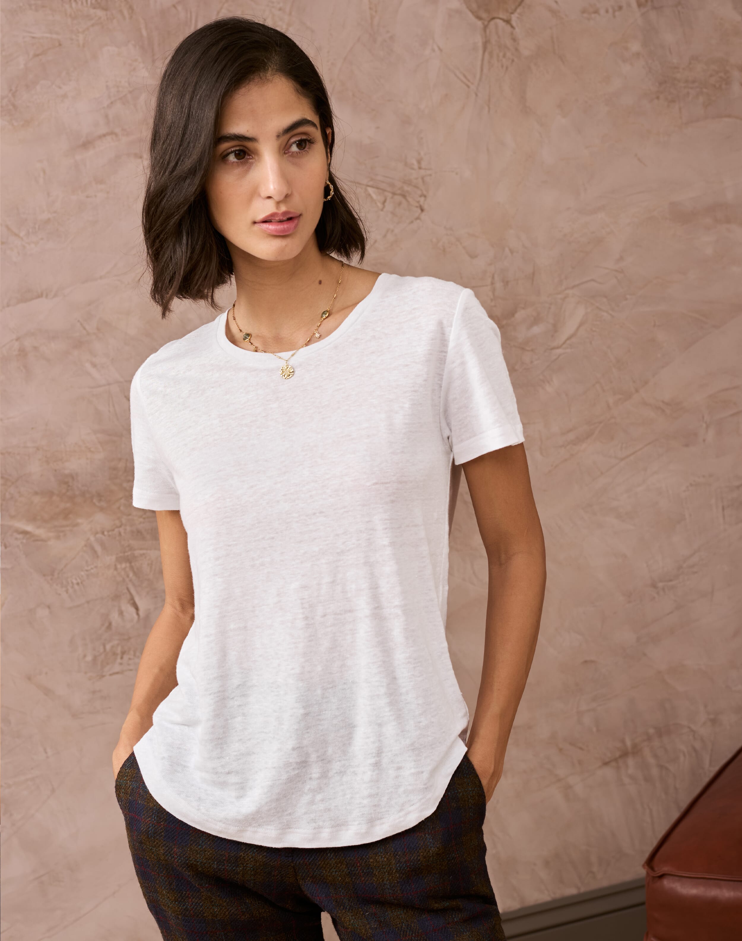 Linen Knit T-Shirt