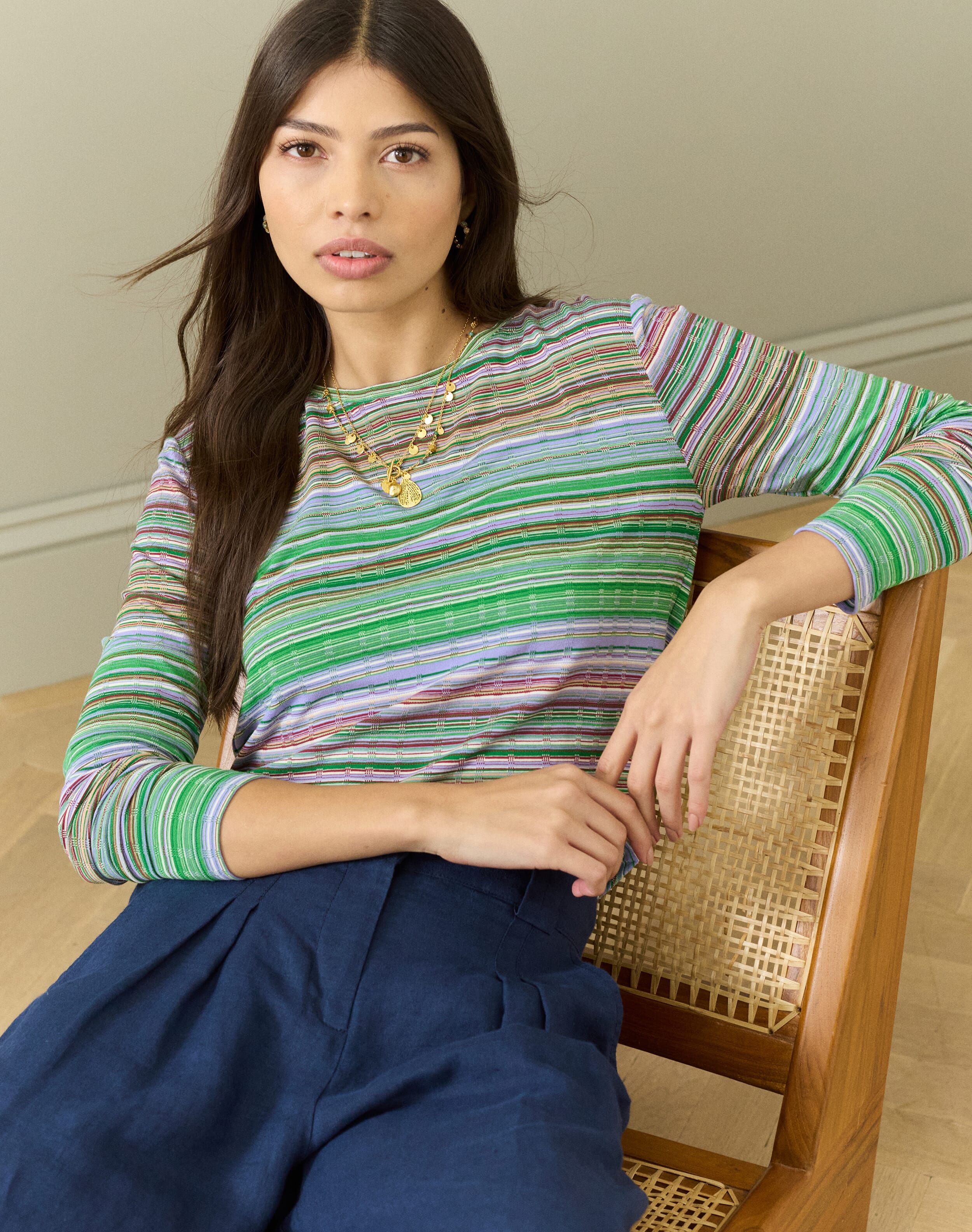 Brora Fine Stripe Jersey T