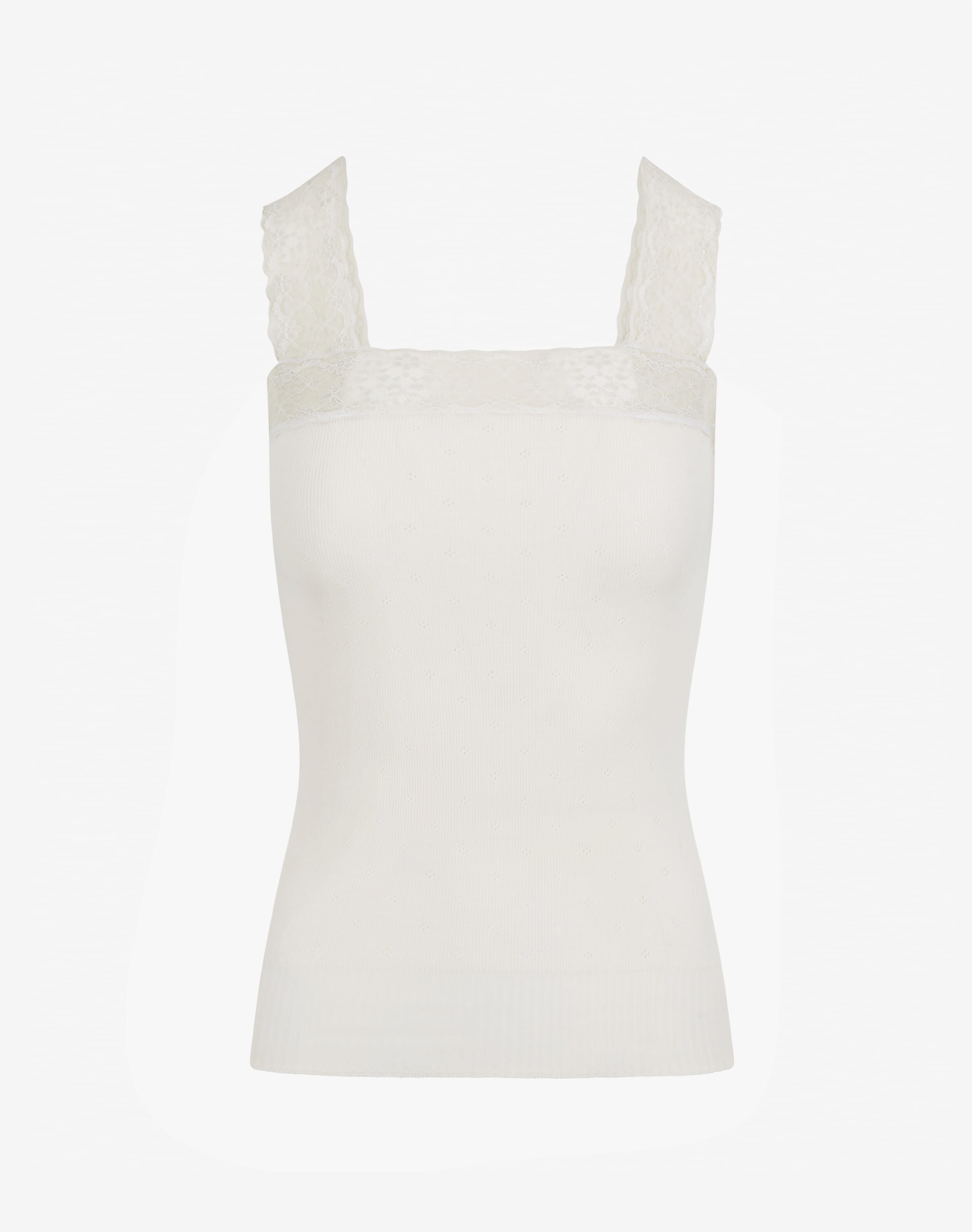 Lace Trim Camisole in Ivory | Women's Tops & T-Shirts | Brora