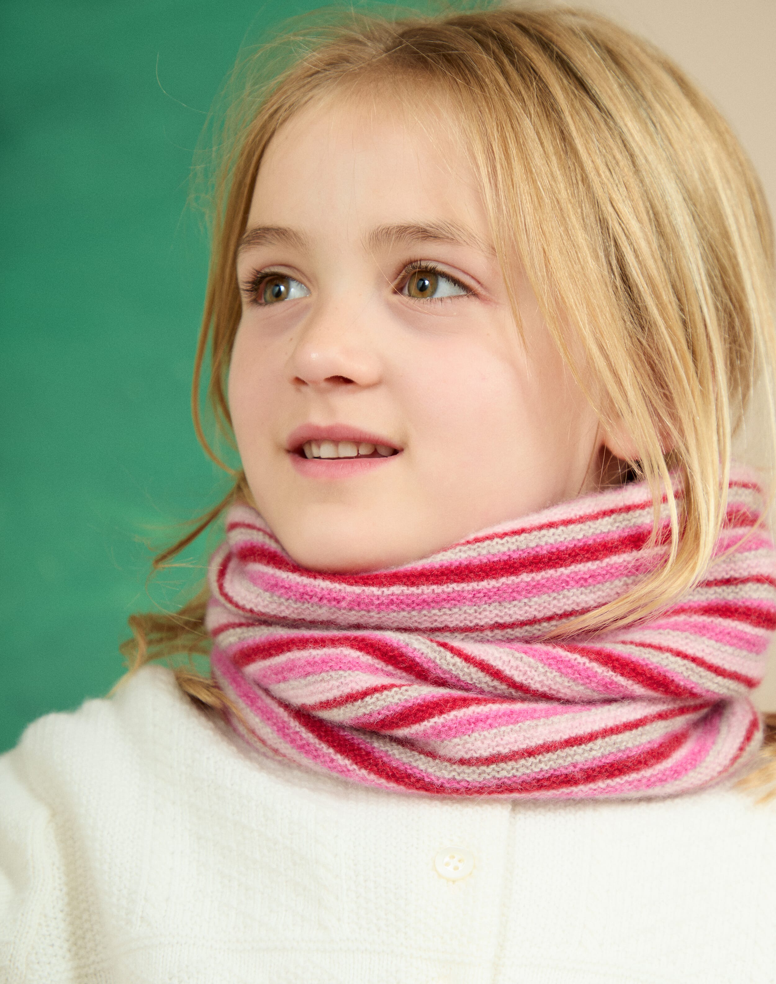 Brora Velvet Trim Botanic Wool Stole & wedgewood - 13