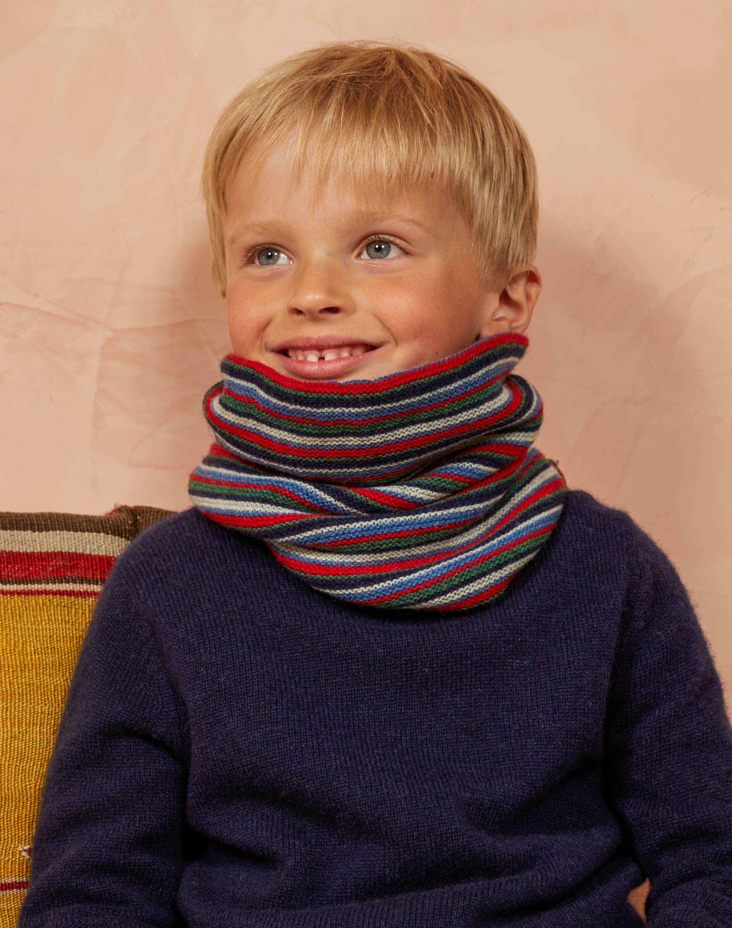 Red Stripe Snood Children s Accessories Brora Fashion red-stripe-snood-children-s-accessories-brora-fashion