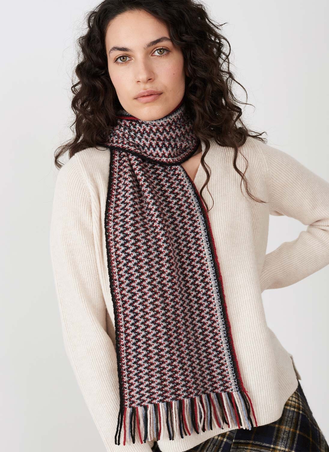 Hawthorn & Ash Cashmere Speckle Scarf Cashmere Scarves Brora
