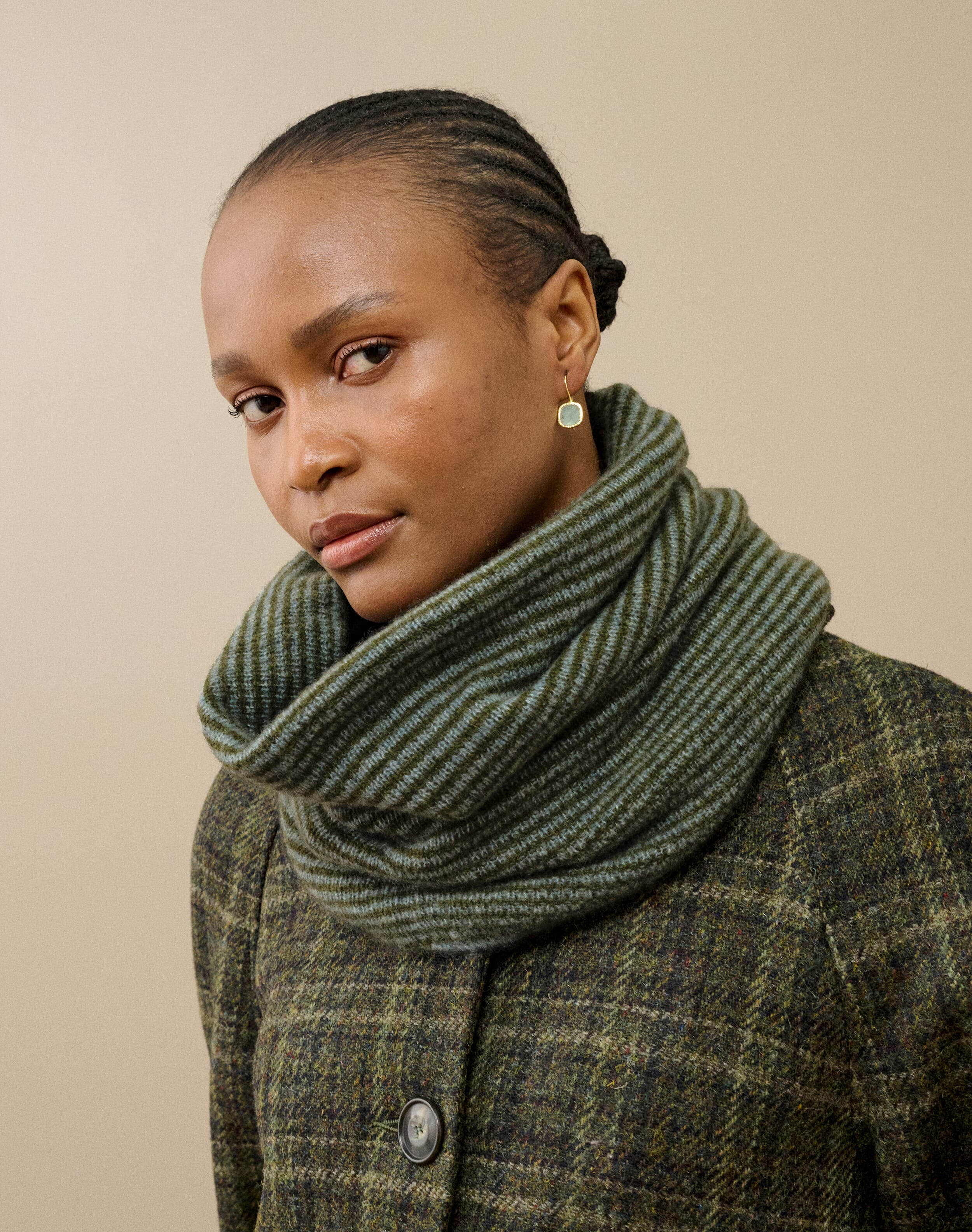 Brora Cashmere Plaid Scarf - 15